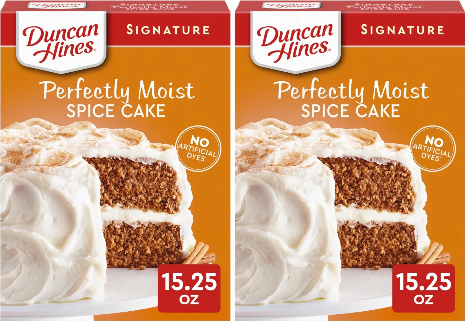 Duncan Hines Spice Cake Mix, 15.25 oz. (Pack of 2)
