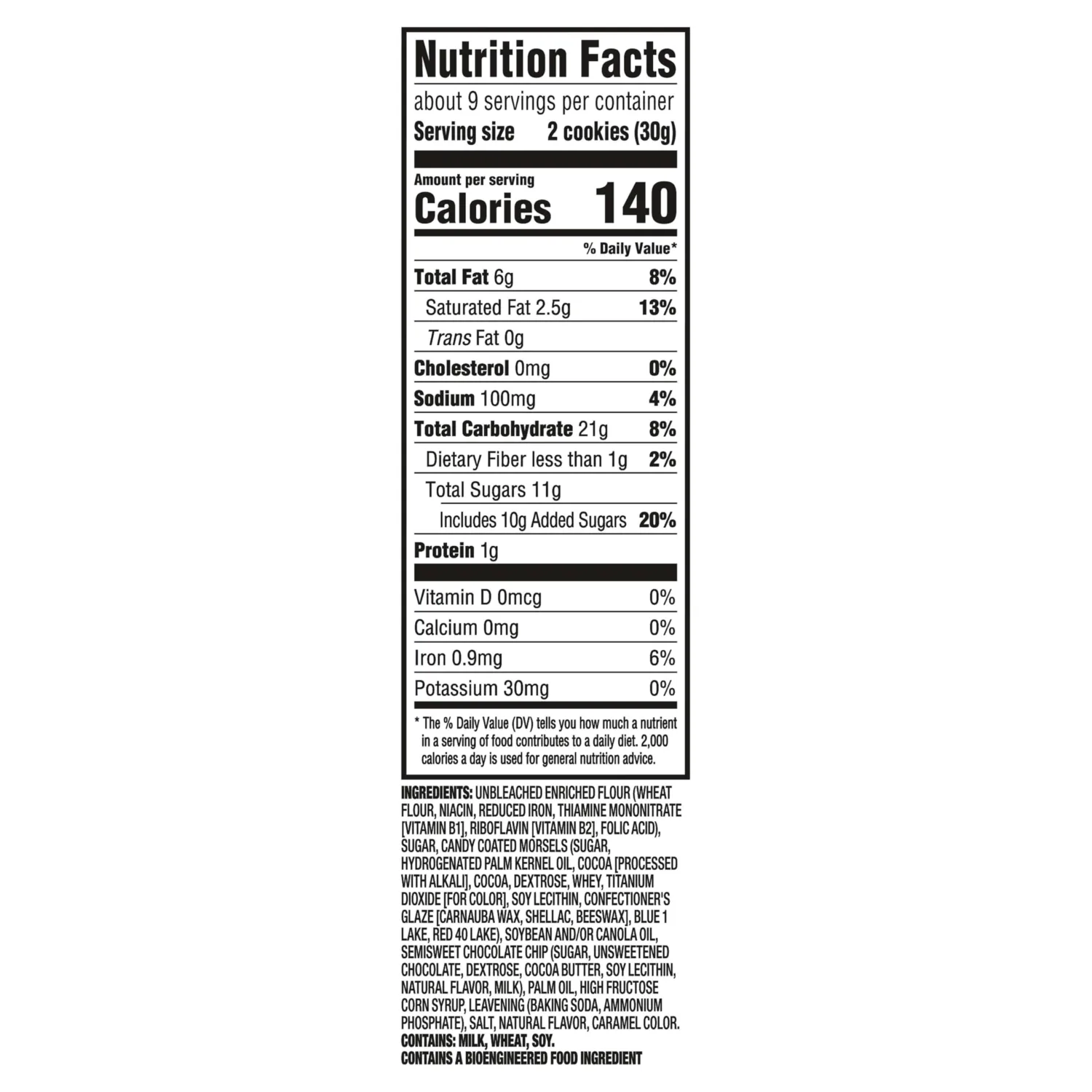 CHIPS AHOY! Crunchy Red, White, and Blue Candy Blasts Fudgy Chocolate Chip Cookies, Limited Edition, 9.5 oz (Pack of 2)