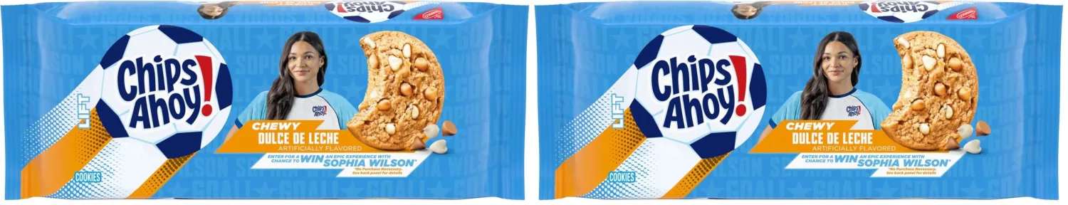 ​​CHIPS AHOY! Chewy Dulce de Leche-Flavored Cookies, Limited Edition, 9.58 oz (Pack of 2)