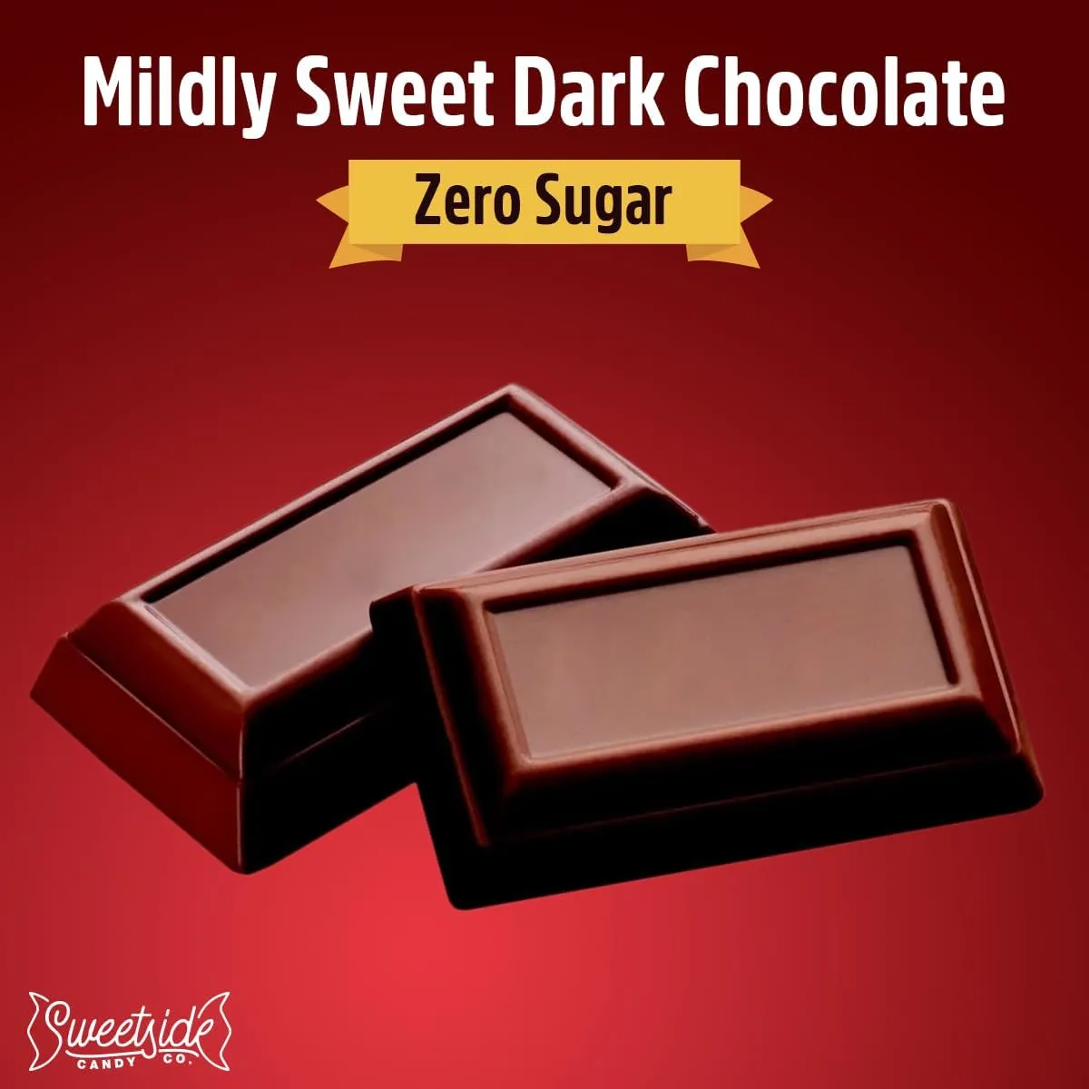 Zero Sugar Special Dark Chocolate Candy Bulk Pack - Individually Wrapped Sugar Free Chocolate Candy Bar Snack Size for Office Cravings, On the Go Snacking and Party Favors, 2lb