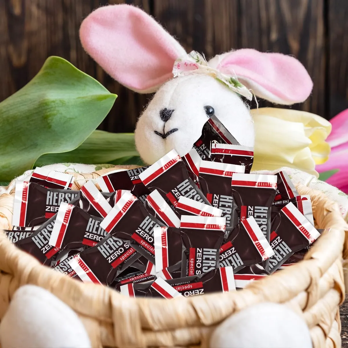 Zero Sugar Special Dark Chocolate Candy Bulk Pack - Individually Wrapped Sugar Free Chocolate Candy Bar Snack Size for Office Cravings, On the Go Snacking and Party Favors, 2lb