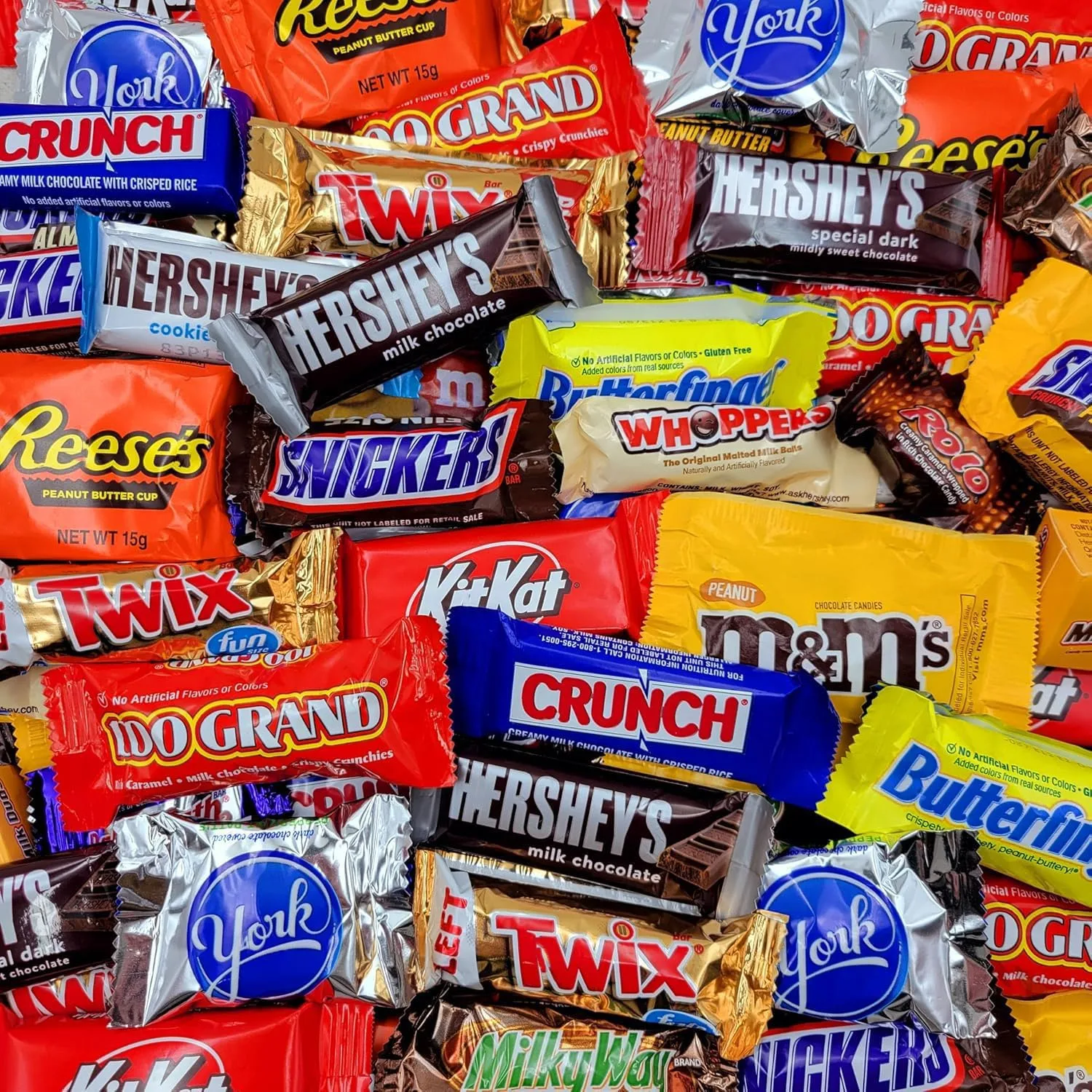 Assorted Chocolate Candy Variety Pack 5lb - Bulk Candy Individually Wrapped - Bulk Chocolate Candy Bars for Goodie Bags, Party Favors, Pinata Stuffers and Office Snacks - 5 Pounds