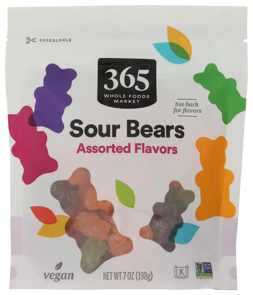 365 By Whole Foods Market, Sour Gummy Bears, 7 Ounce