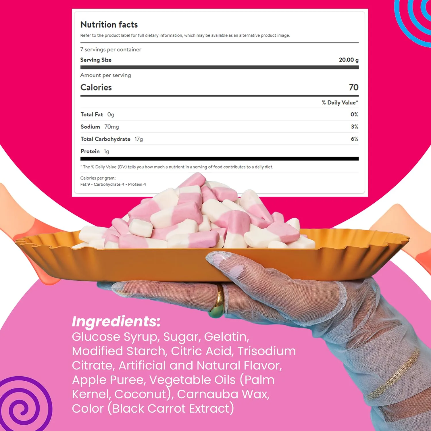 Smarties Squashies Foam Gummy Candies & Smarties Sample Packet Variety-Pack - Raspberry & Cream Flavored - Allergen Free, Peanut Free & Gluten Free Candy - Soft & Chewy Squashies Candies for Parties & Birthdays - 5 oz Bag (Pack of 1)