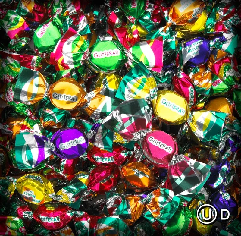 GLITTERATI Fruit & Berry Medley Italian Mini Hard Candies, Individually Wrapped Gourmet Candy, Natural Fruit Flavors, Vegan, Gluten Free, Non-GMO, 28 Oz Bag, 800 Count