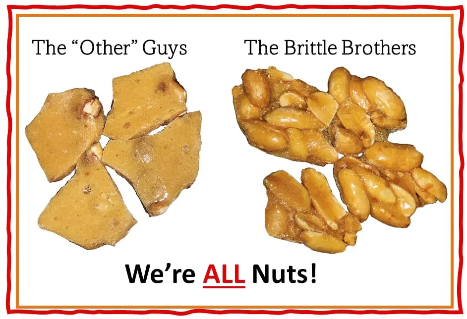 Brittle Brothers Peanut Brittle - 8 oz Gift Box - Gourmet Candy