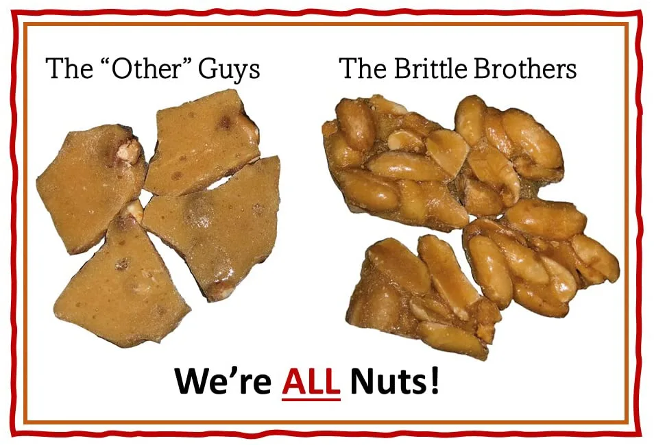 Brittle Brothers Bacon Peanut Brittle - 8 oz Gift Box - Gourmet Candy