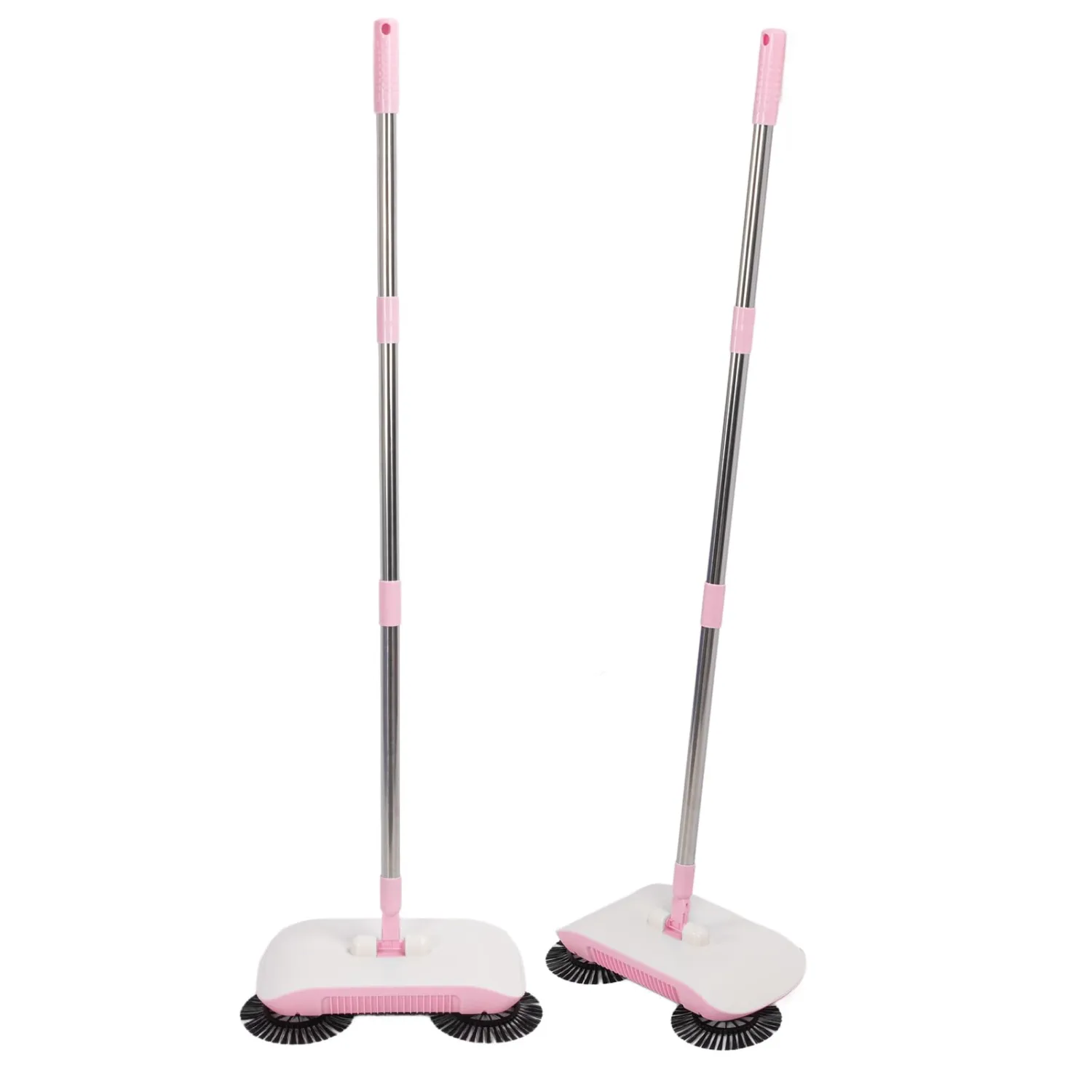 Function Manual Floor Sweeper Mop with 180 Rose Gold Finish for Hardwood Tile Marble No Electricity Needed