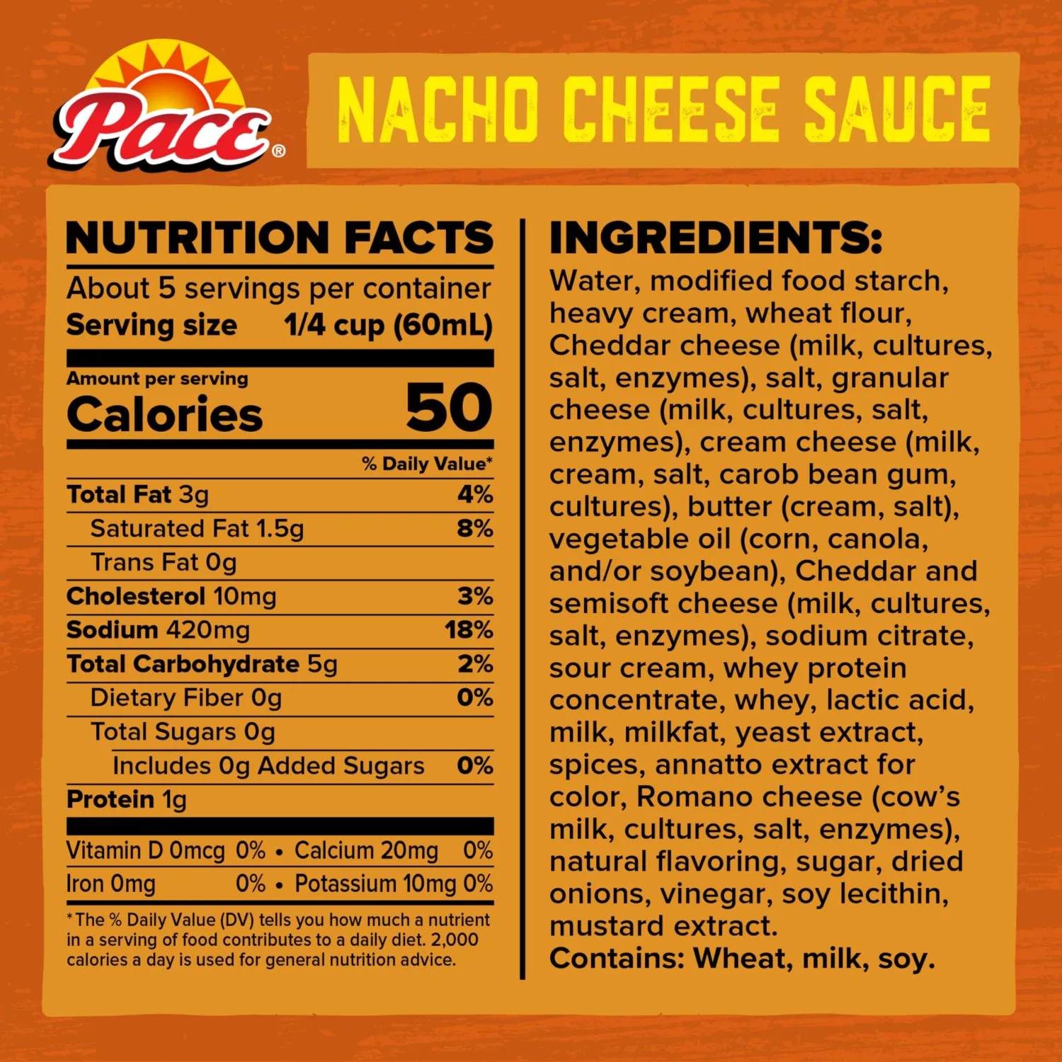 Pace Mild Nacho Cheese Sauce, 10.5 oz Can (Pack of 4)