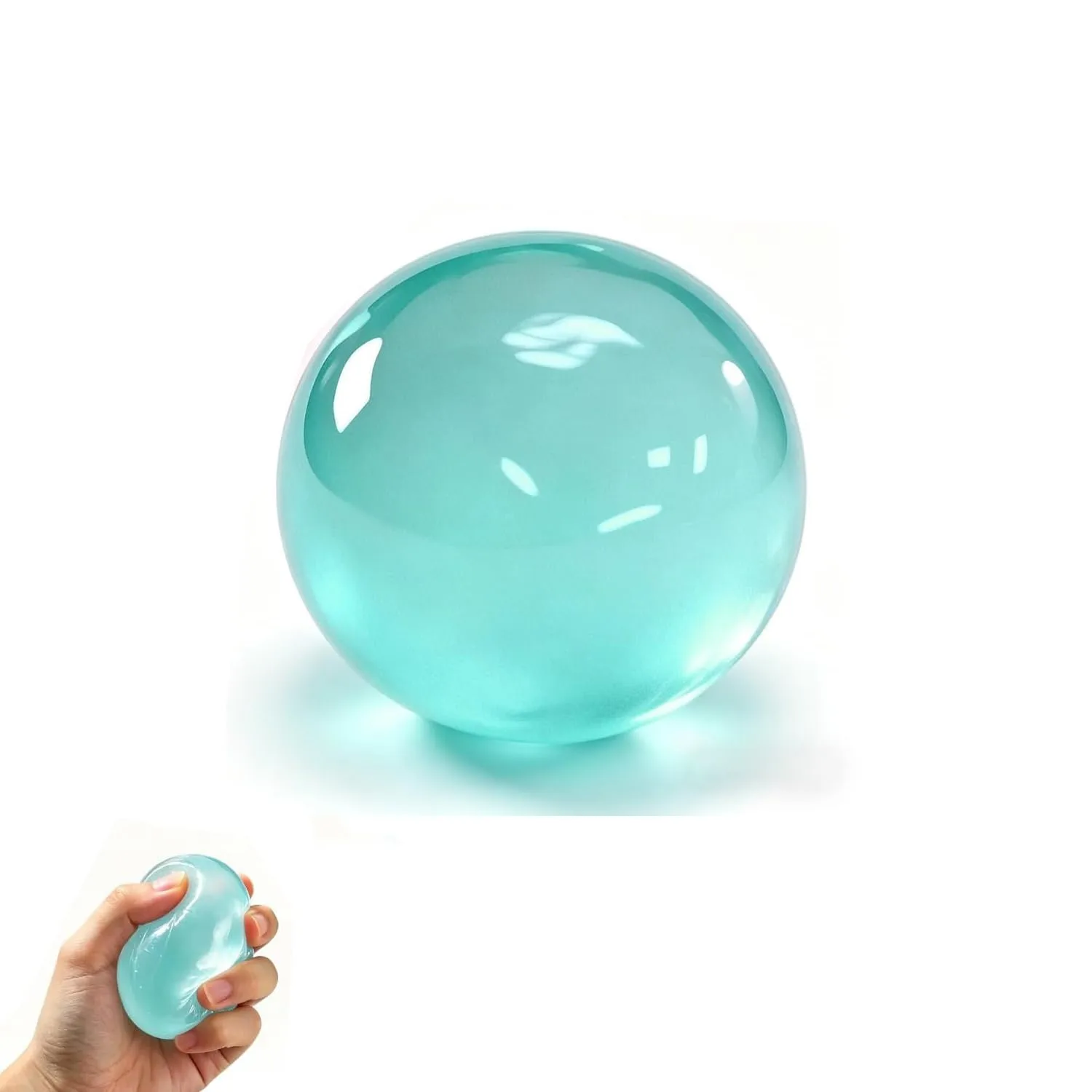 Coconut Oil Squishy, 2026 New Coconut Oil Stress Ball, Handmade Slow Rising Fidget Squeeze Toy for Stress Relief, Squeeze the Stress Away (Blue)