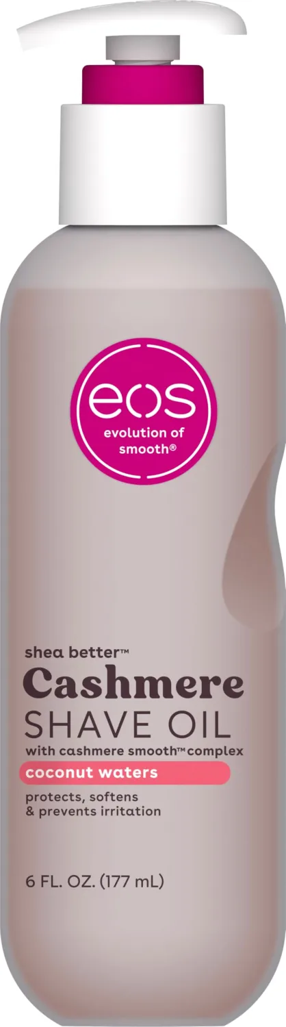 eos Cashmere Shave Oil – Coconut Waters, Moisturizing Shave Oil, 6 oz