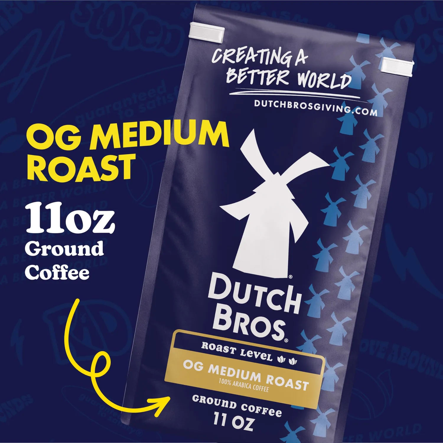 Dutch Bros® OG Medium Roast, Ground Coffee, Bagged 11oz