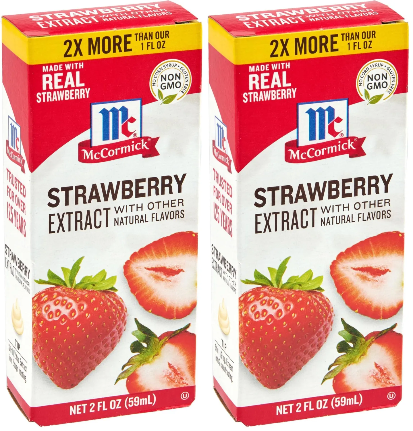 McCormick Strawberry Extract with Other Natural Flavors, 2 fl oz (Pack of 2)
