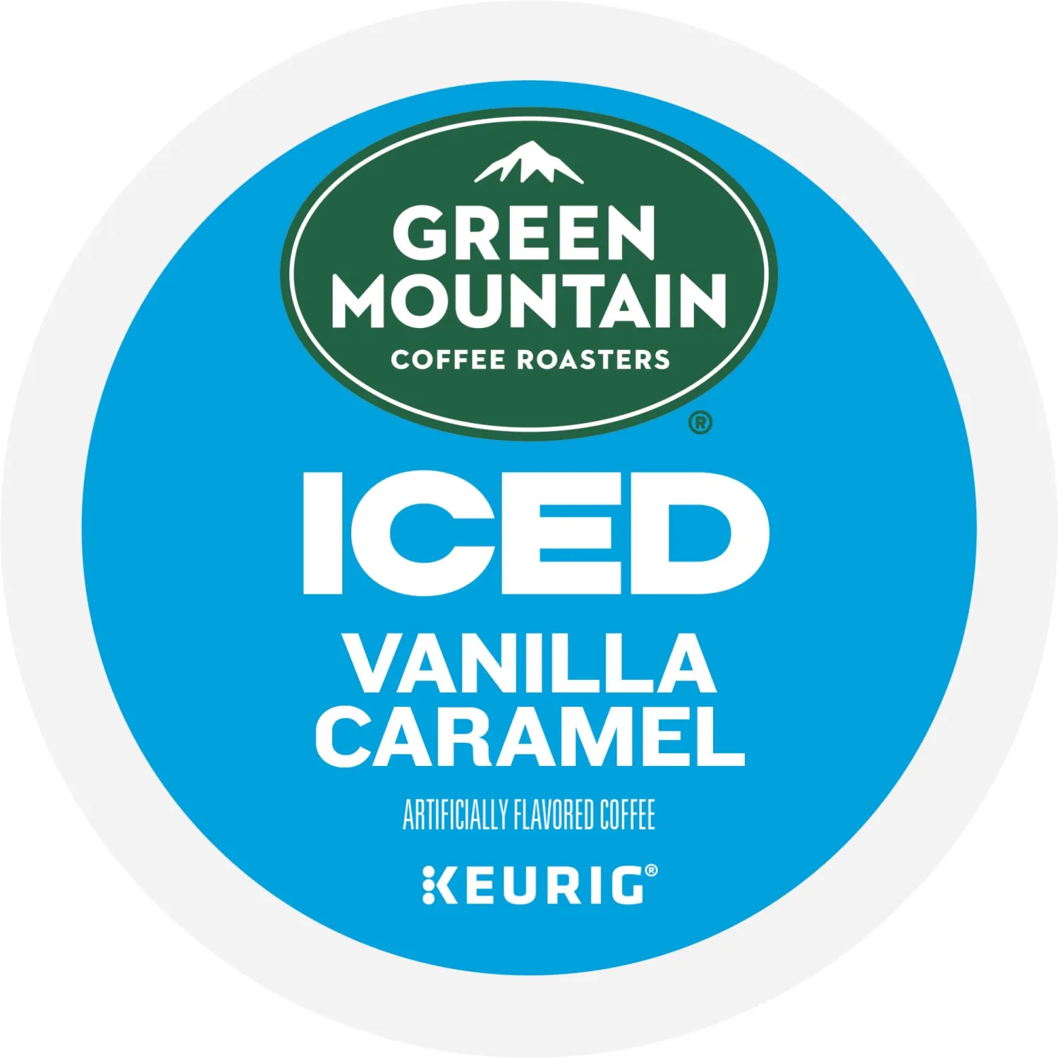Green Mountain Coffee Roasters ICED Vanilla Caramel, Single Serve Keurig K-Cup Pods, Flavored Iced Coffee, 12 Count(Pack of 6)