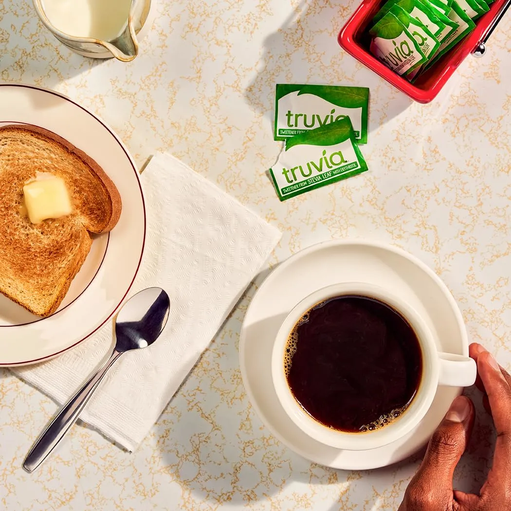 Truvia Calorie-Free Sweetener Stevia Leaf Packets, 140 Count (9.87 oz Carton)