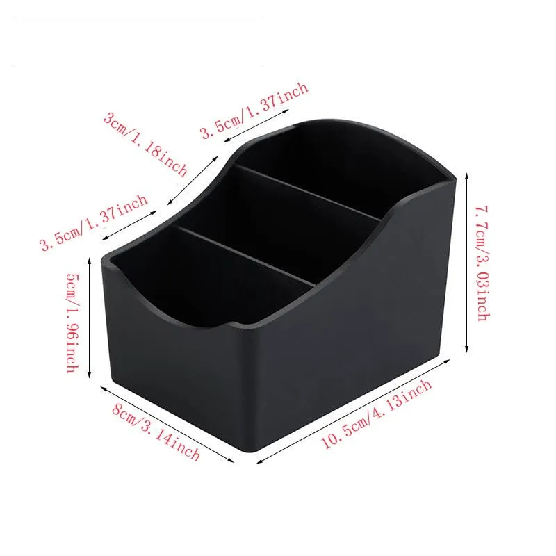 BinaryABC Black Sugar Packet Holder for Coffee Bar Drink Packet Organizer Tea Box