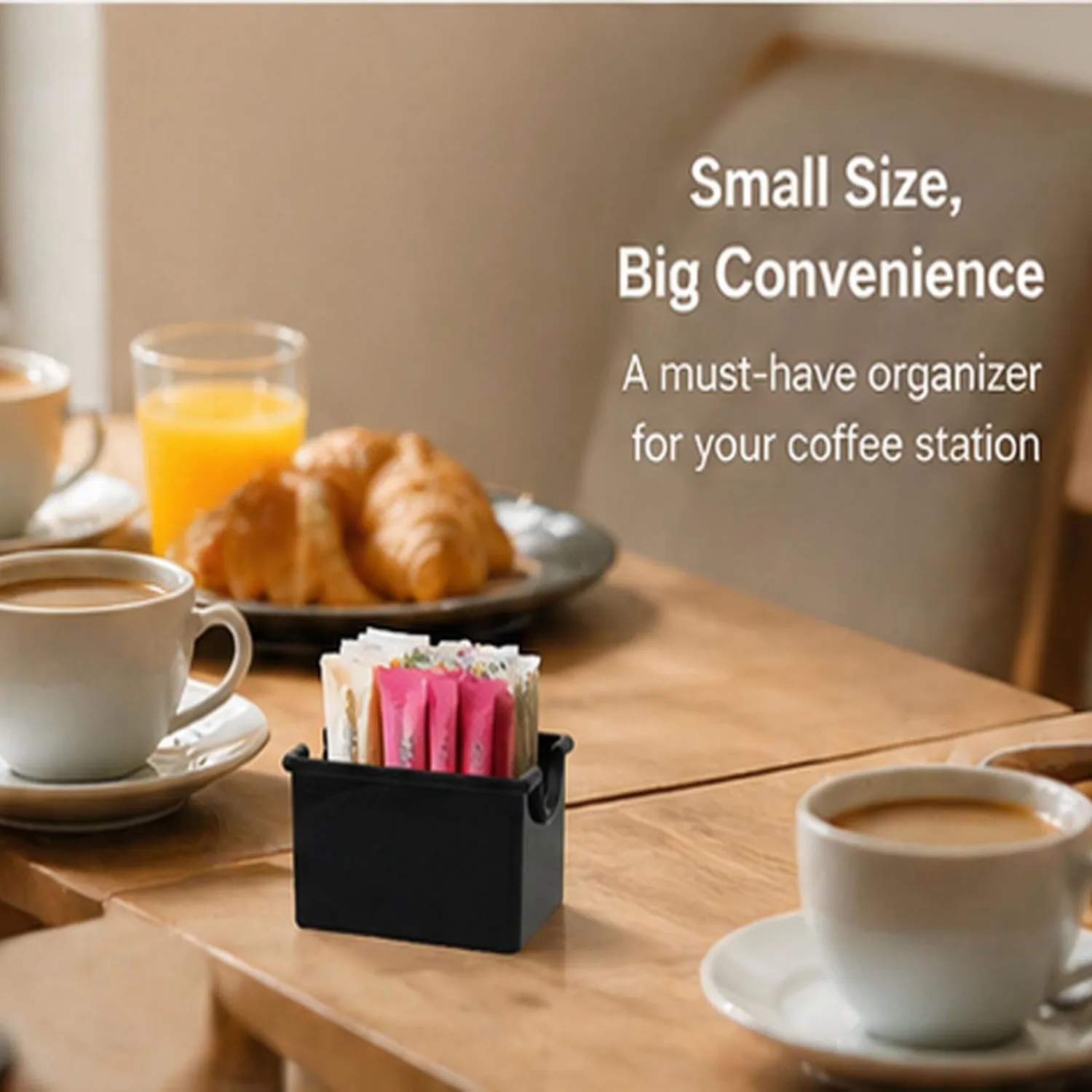 BinaryABC 4pcs Plastic Tea Bag Organizer Sugar Packet Holder and Drink Packet Dispenser for Coffee Bar Sweetener Packet Holder Storage Case for Kitchen Office Home Use