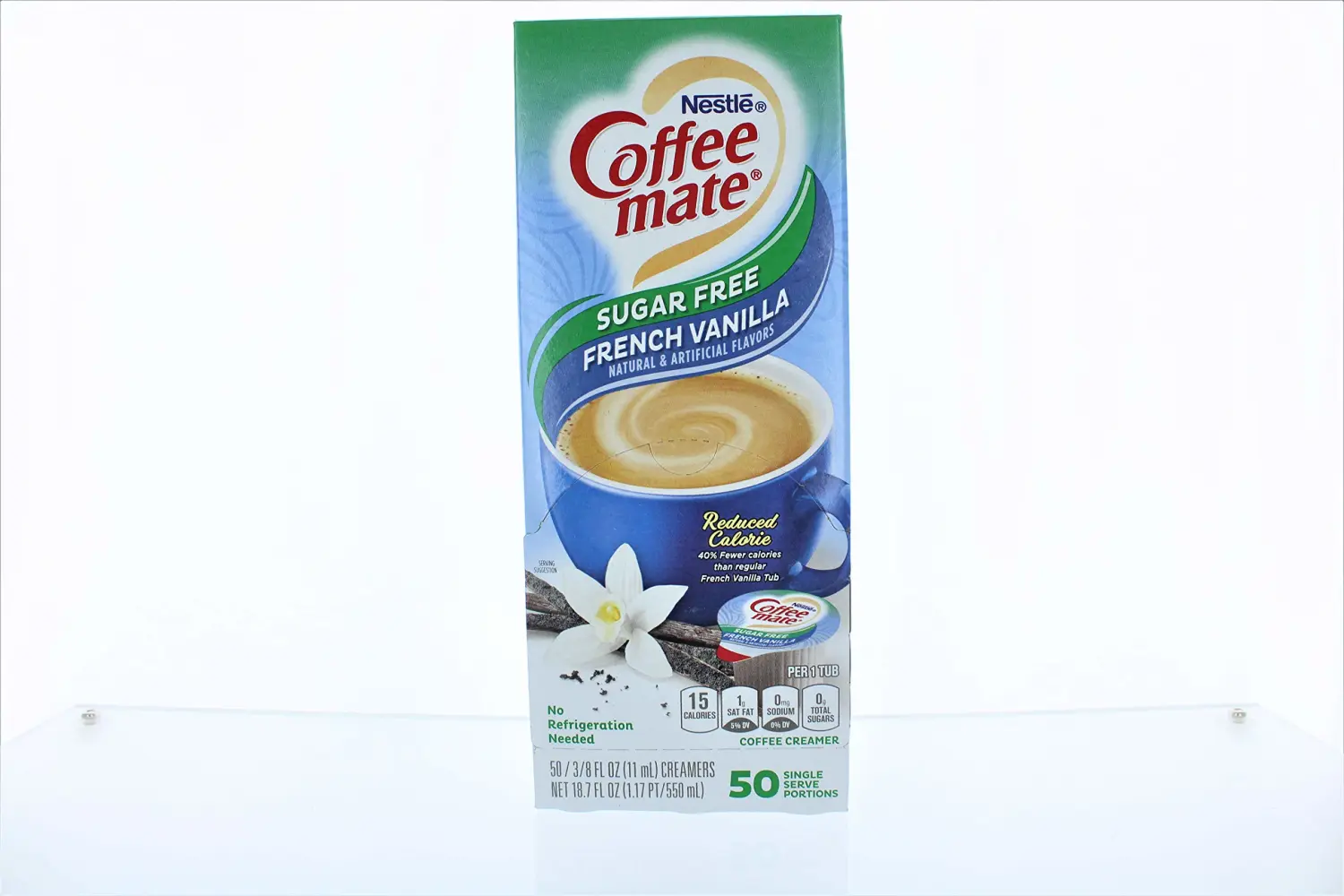 Coffee-mate SF French Vanilla Creamer.375oz, 50/Box