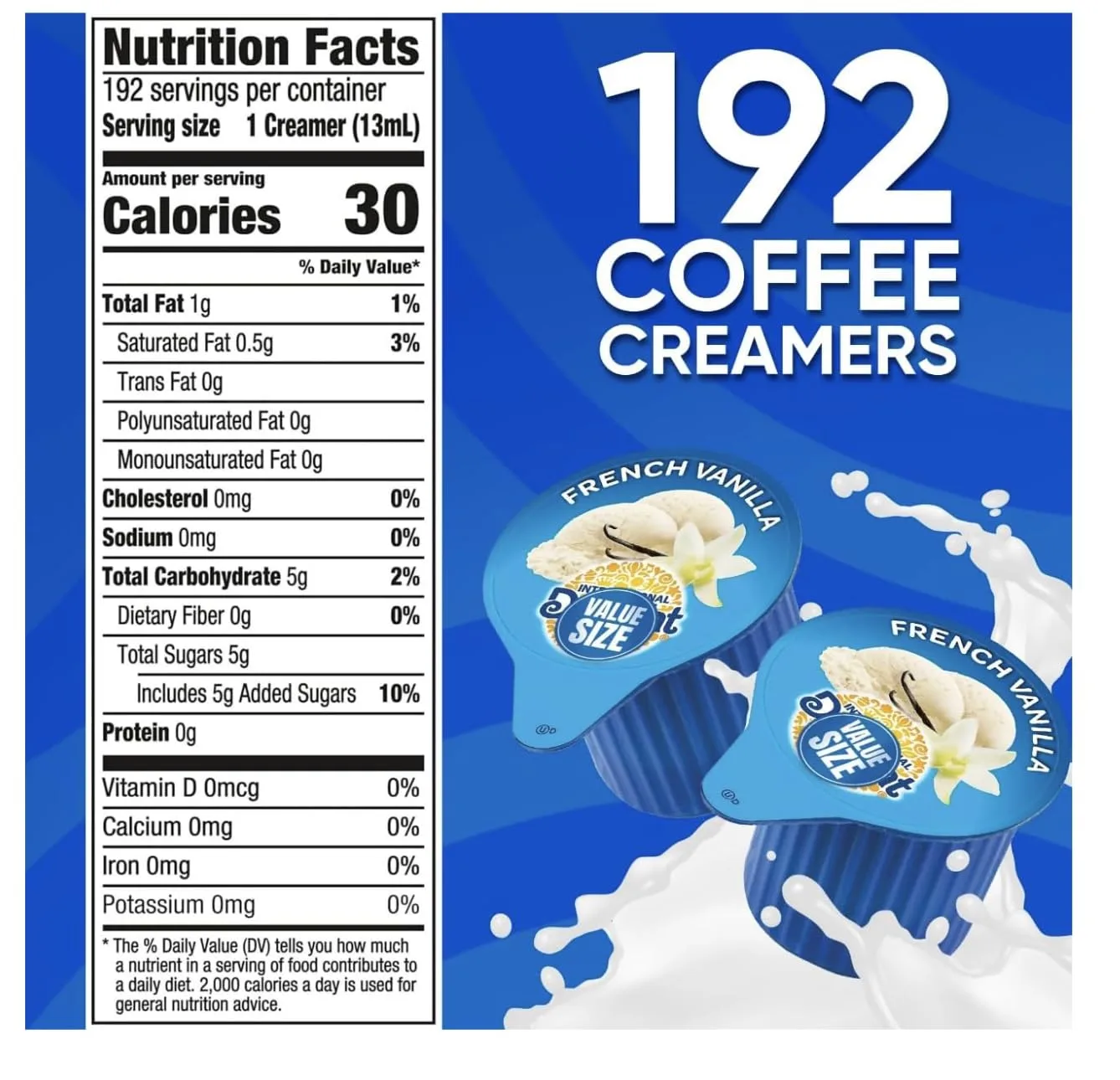 Delight French Vanilla Coffee Creamer 192 ct