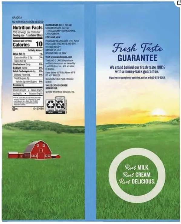 Coffee Creamer Singles Mini Moo’s Half & Half Creamer Singles, (192 Count)
