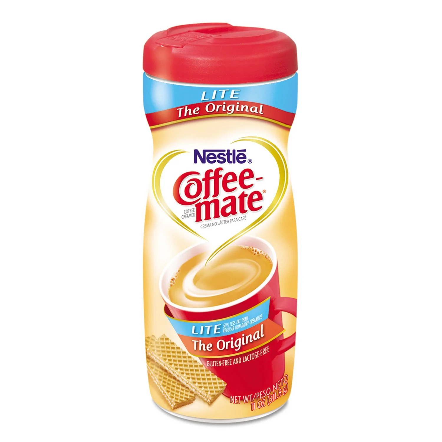 Nestle Coffee mate Creamer 11oz Powder Creamer, Lite Original (74185)