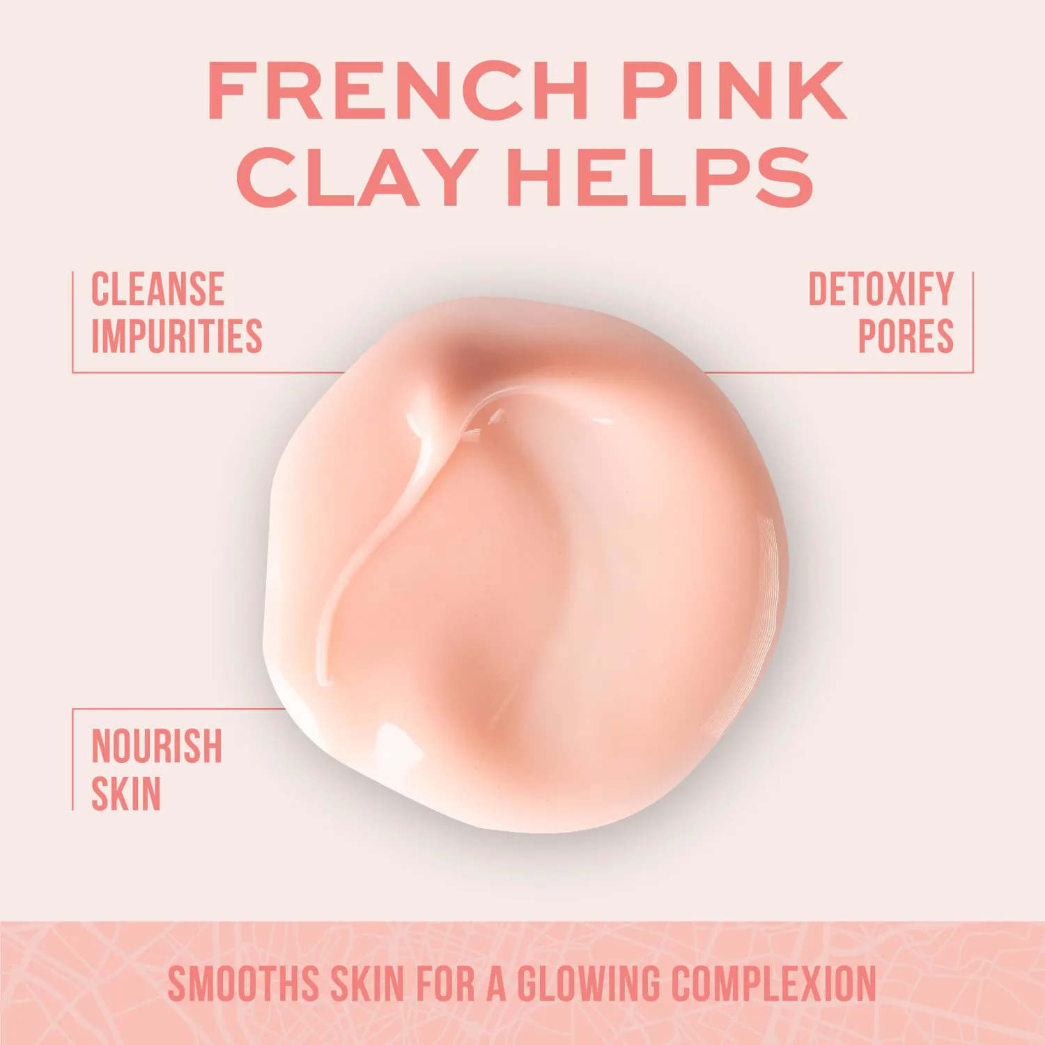 Freeman Exotic Blends French Pink Clay Peel-Off Face Mask, Pore Clearing Facial Mask, Detoxifies & Removes Impurities, Clean Skincare, For Normal & Combination Skin, 6 fl. oz./175 ml. Tube