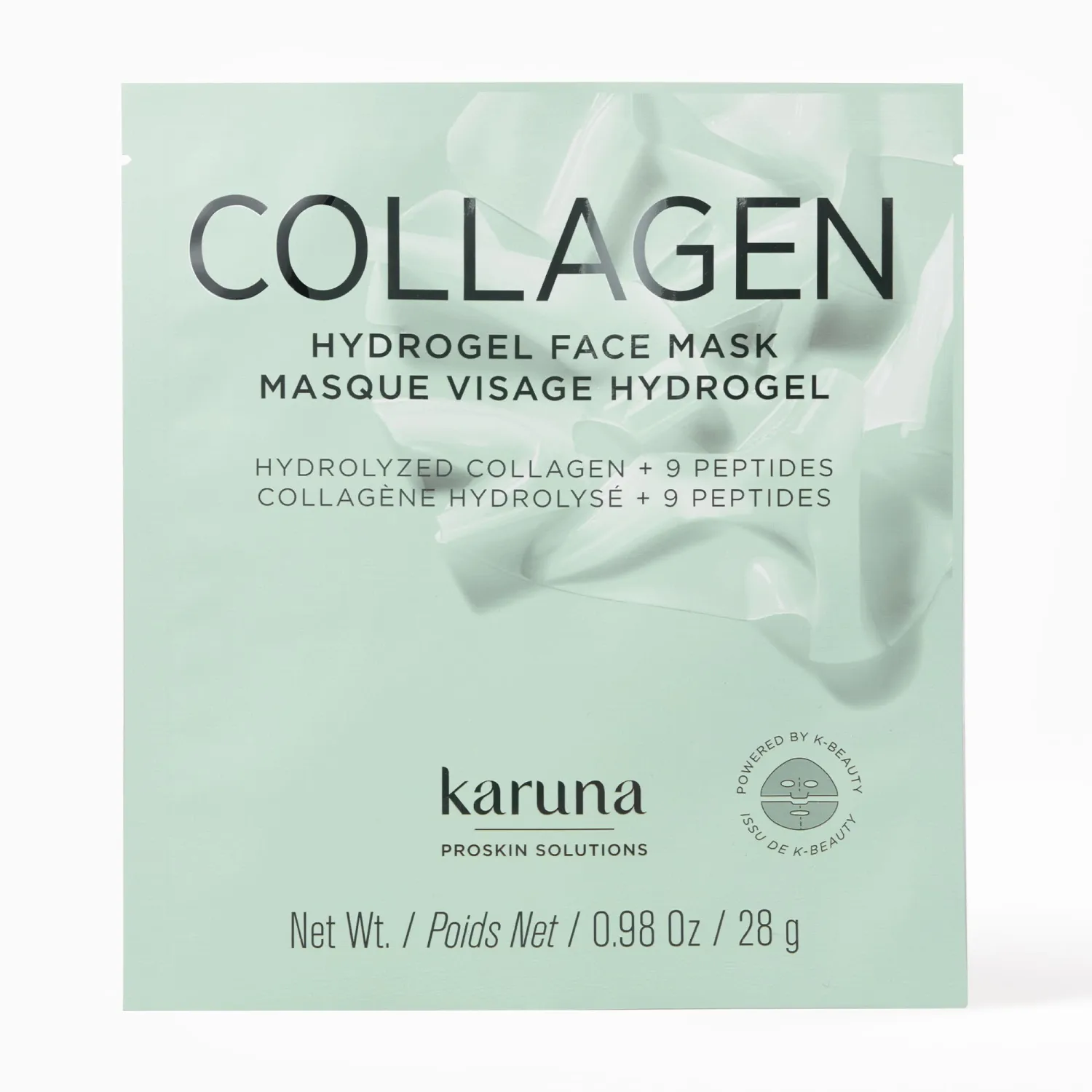 Karuna Skin - COLLAGEN Face Mask Sheets, Hydrogel 2-Piece Facial Mask, Age-Defying, Hydrating, Rejuvenating & Moisturizing Skin Care Essential That Targets Fine Lines & Wrinkles, 1 Pack
