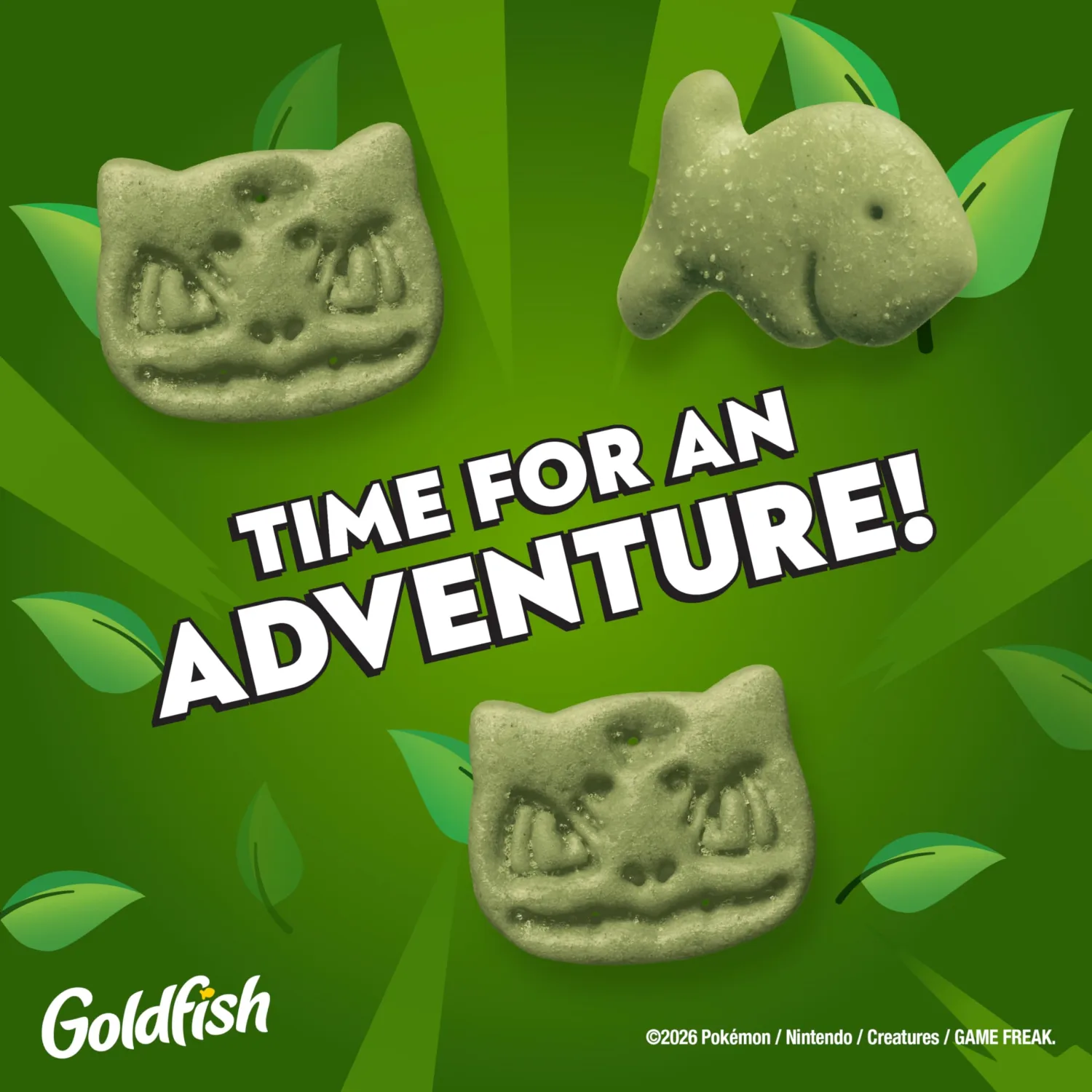 Goldfish Pokémon Bulbasaur Edition Cheddar Baked Snack Crackers, 6.6 Oz Bag