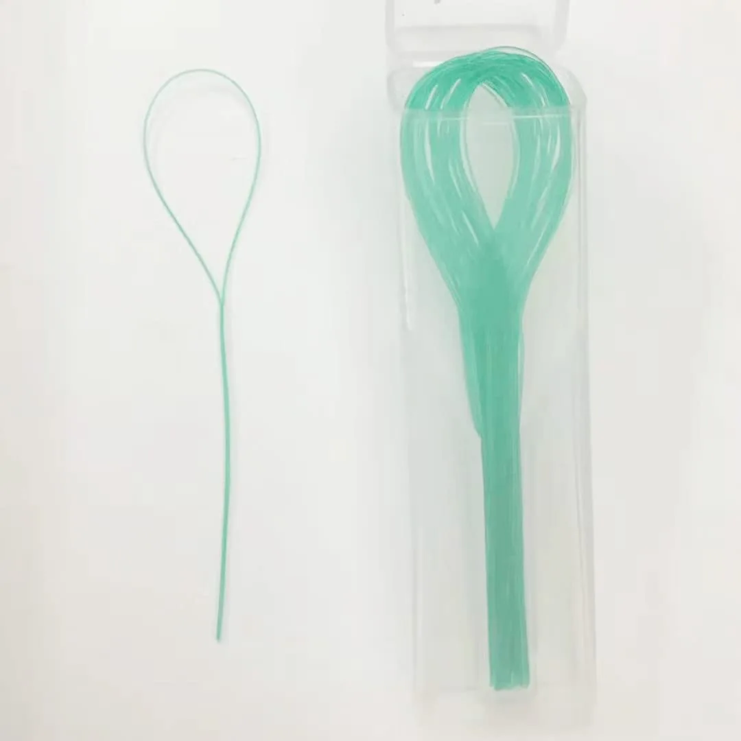EasyHonor Dental Floss Threaders for Braces, Bridges, and Implants,Green, 210 Count (6 Pack)