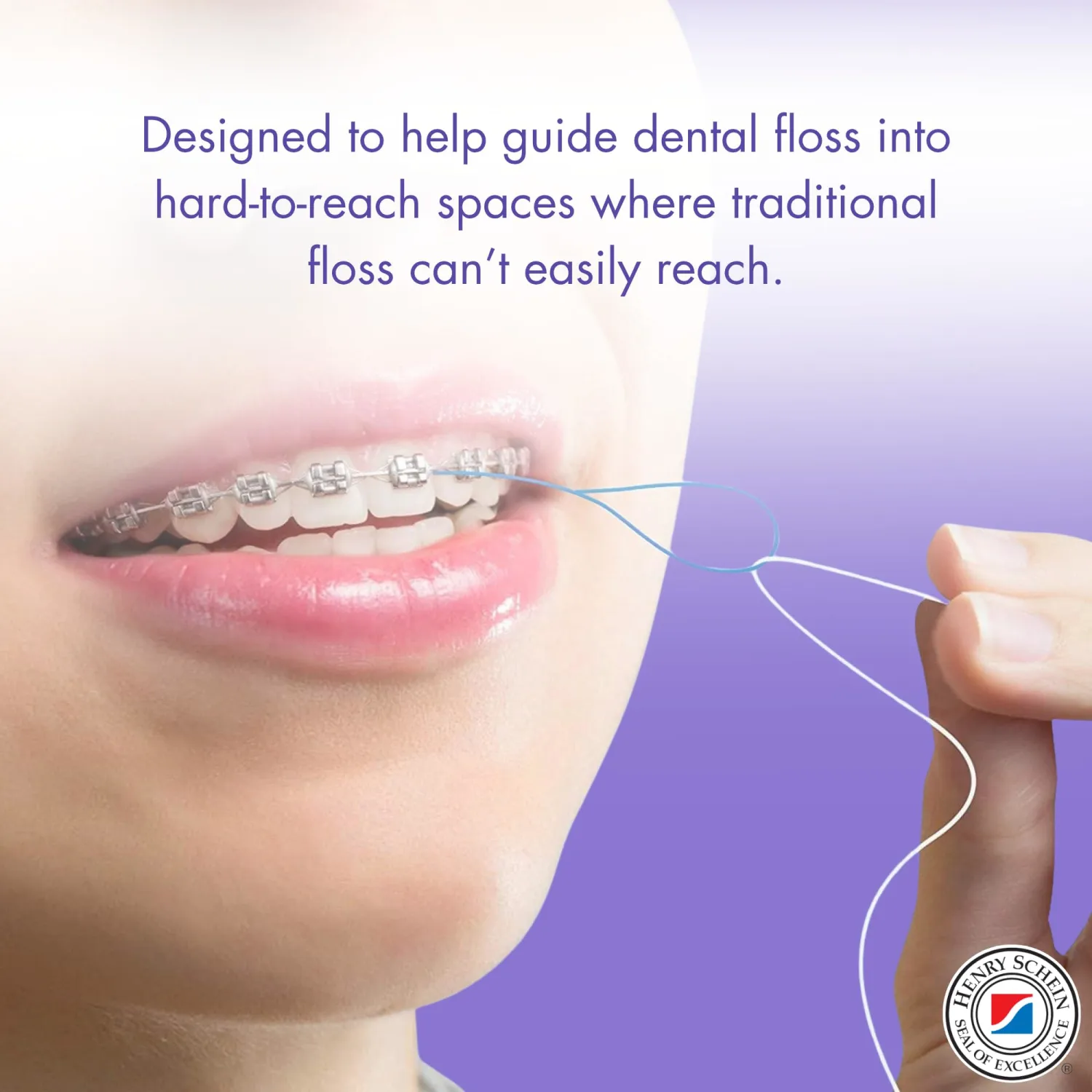 Acclean Dental Floss Threaders for Bridges & Implants, Bridge Flossers for Adults, Floss Threaders for Braces & Retainers, Dental Bridge Cleaner Threader Floss, 100 Count (10 Packs of 10)