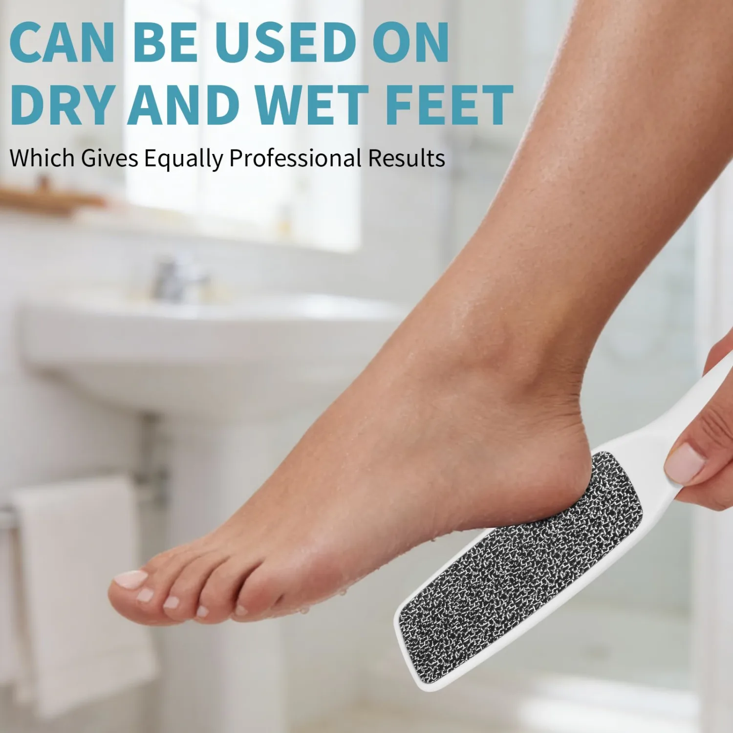 Fu Store Hard Skin Remover Foot File Foot Callus Remover, Durable Foot Scrubber, Dead Skin Remover, Pedicure Care Tool, Long Lasting Foot Buffer, Soft Smooth Feet (White)