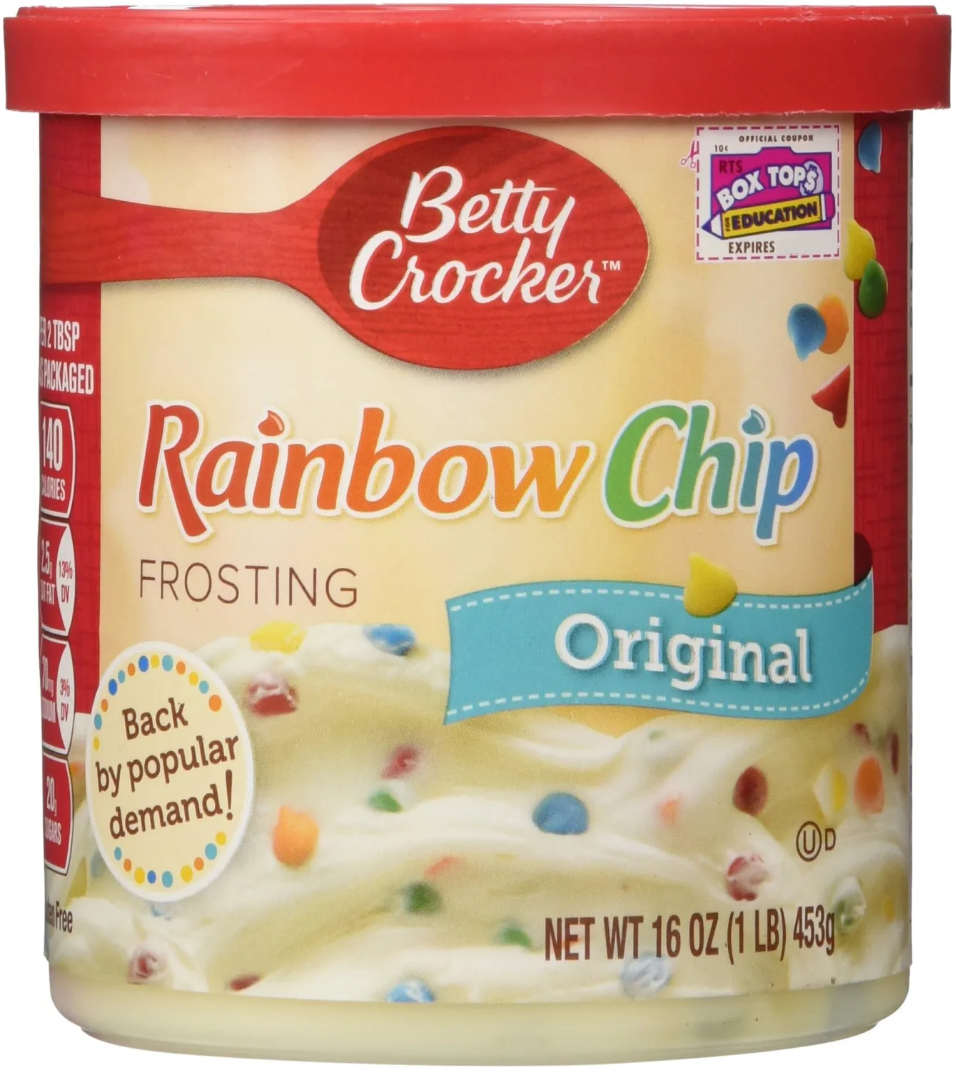Betty Crocker Gluten Free Rainbow Chip Frosting 16 oz (Pack of 2)