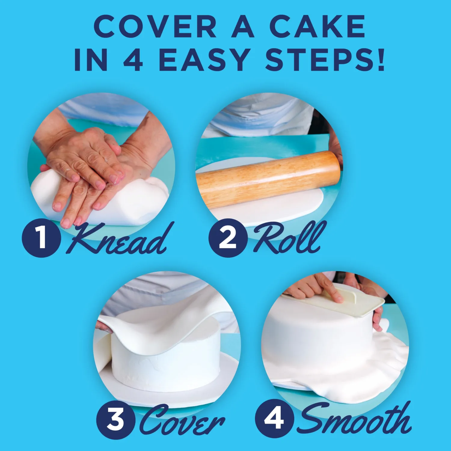 Satin Ice Fondant for Cake Decorating, Turquoise (2 Pound)