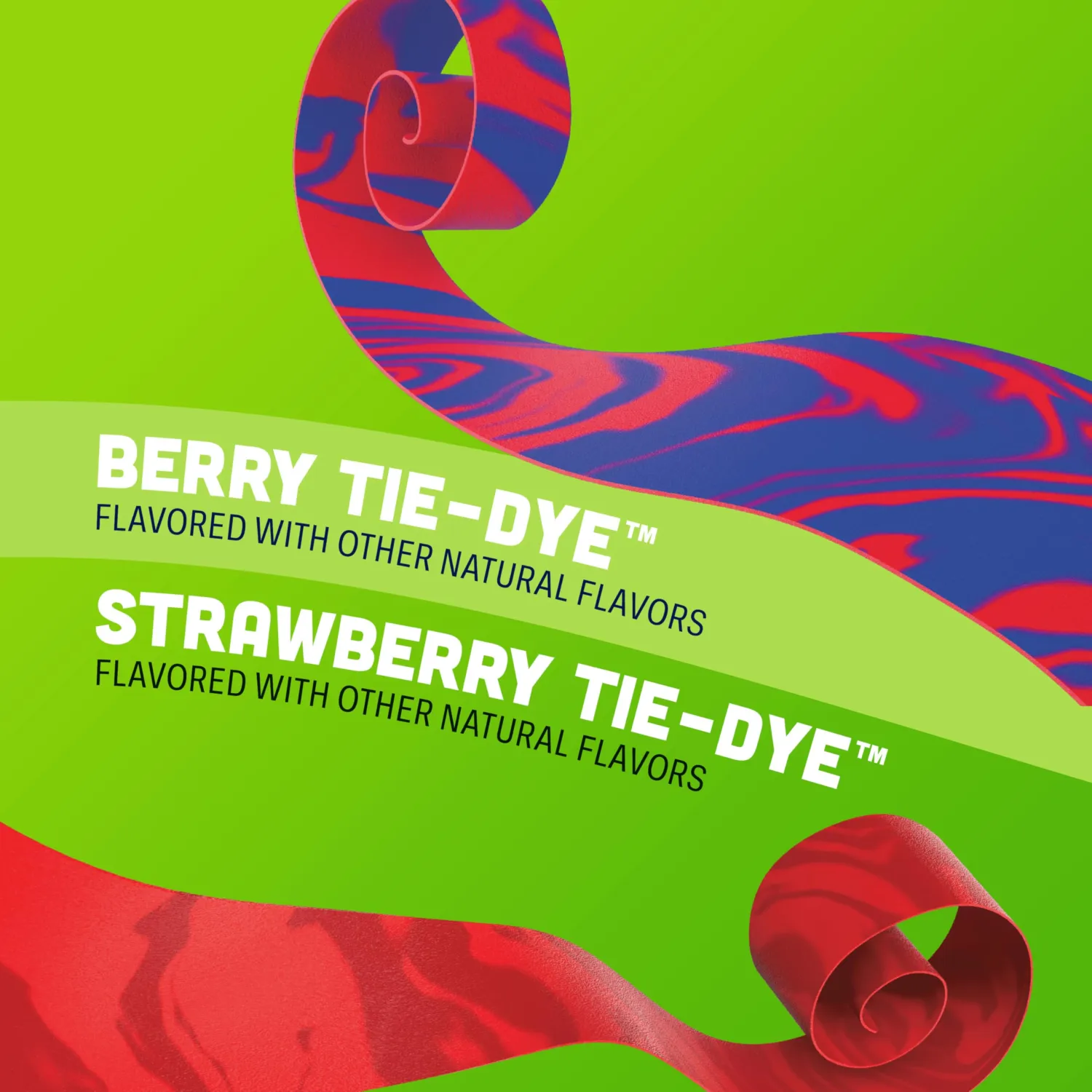 Fruit By the Foot Berry Tie-Dye and Strawberry Tie-Dye Fruit Flavored Snacks 30 Count, 22.5 OZ