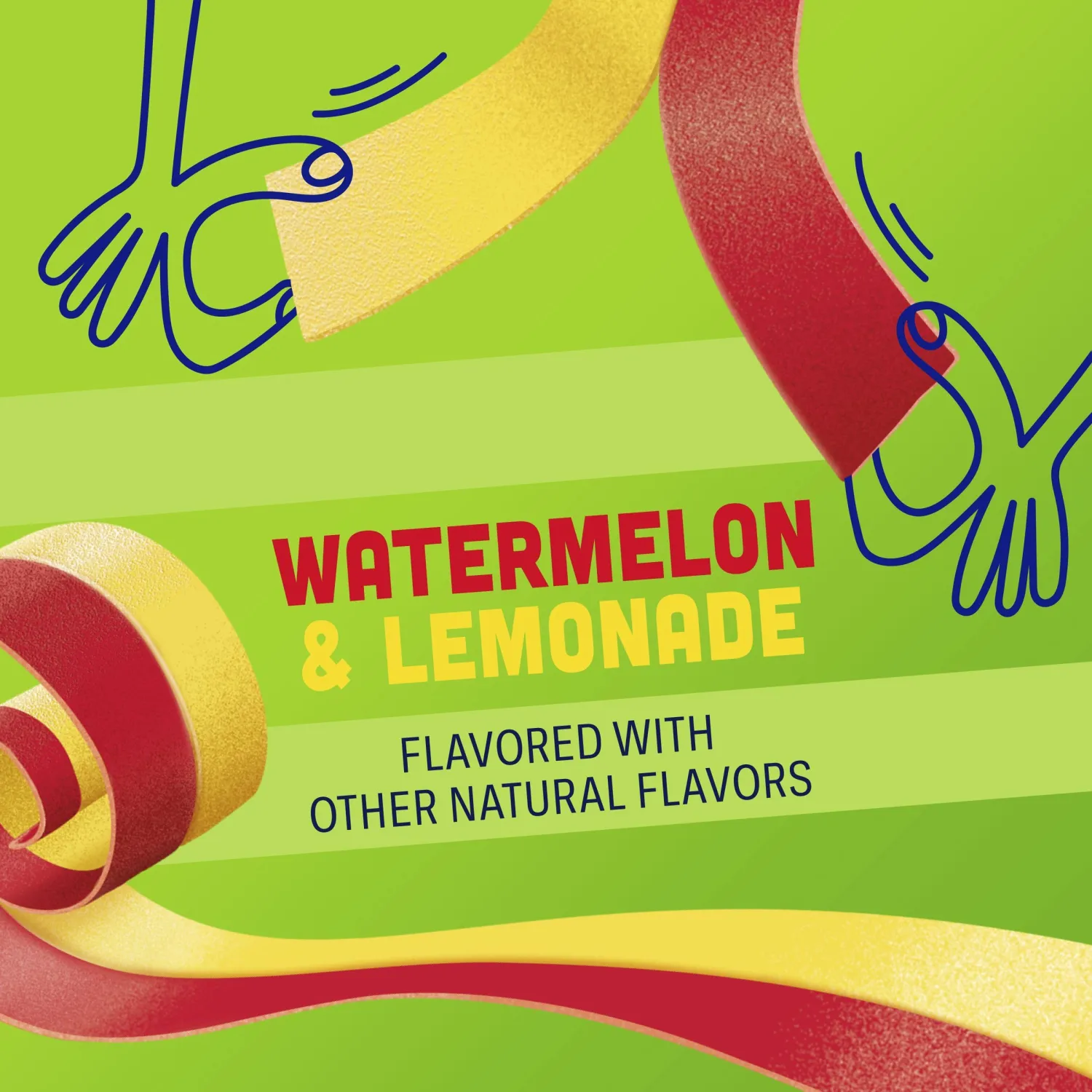 Fruit By The Foot Splitz Fruit Flavored Snacks, Watermelon and Lemonade, Family Pack, 18 Rolls, 13.5 oz