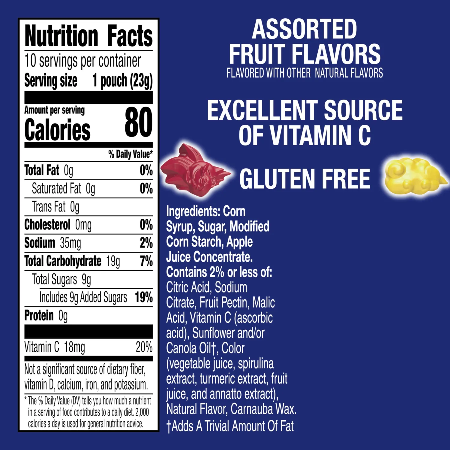 Dragon Ball Z Fruit Flavored Snacks, Gluten Free, 10 Ct, 8 oz