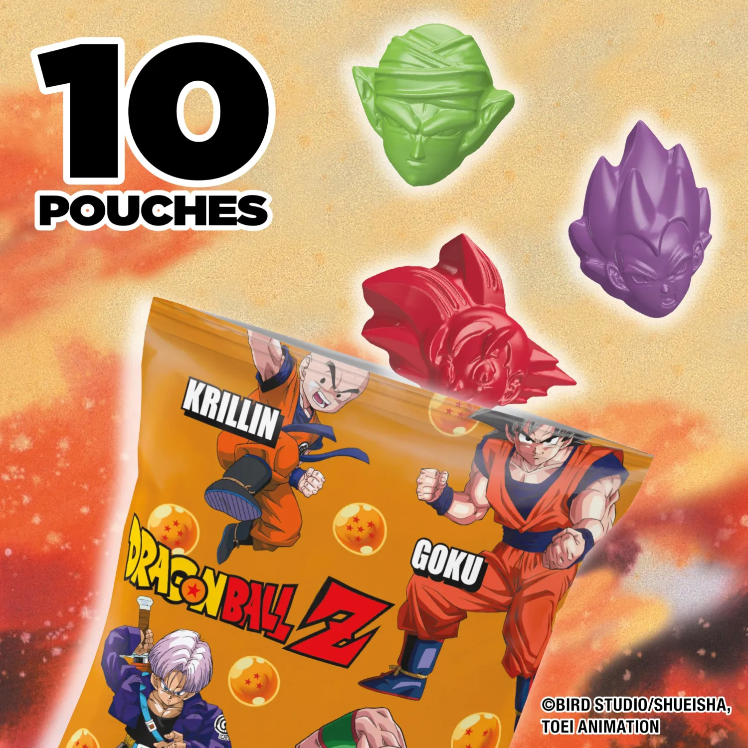 Dragon Ball Z Fruit Flavored Snacks, Gluten Free, 10 Ct, 8 oz