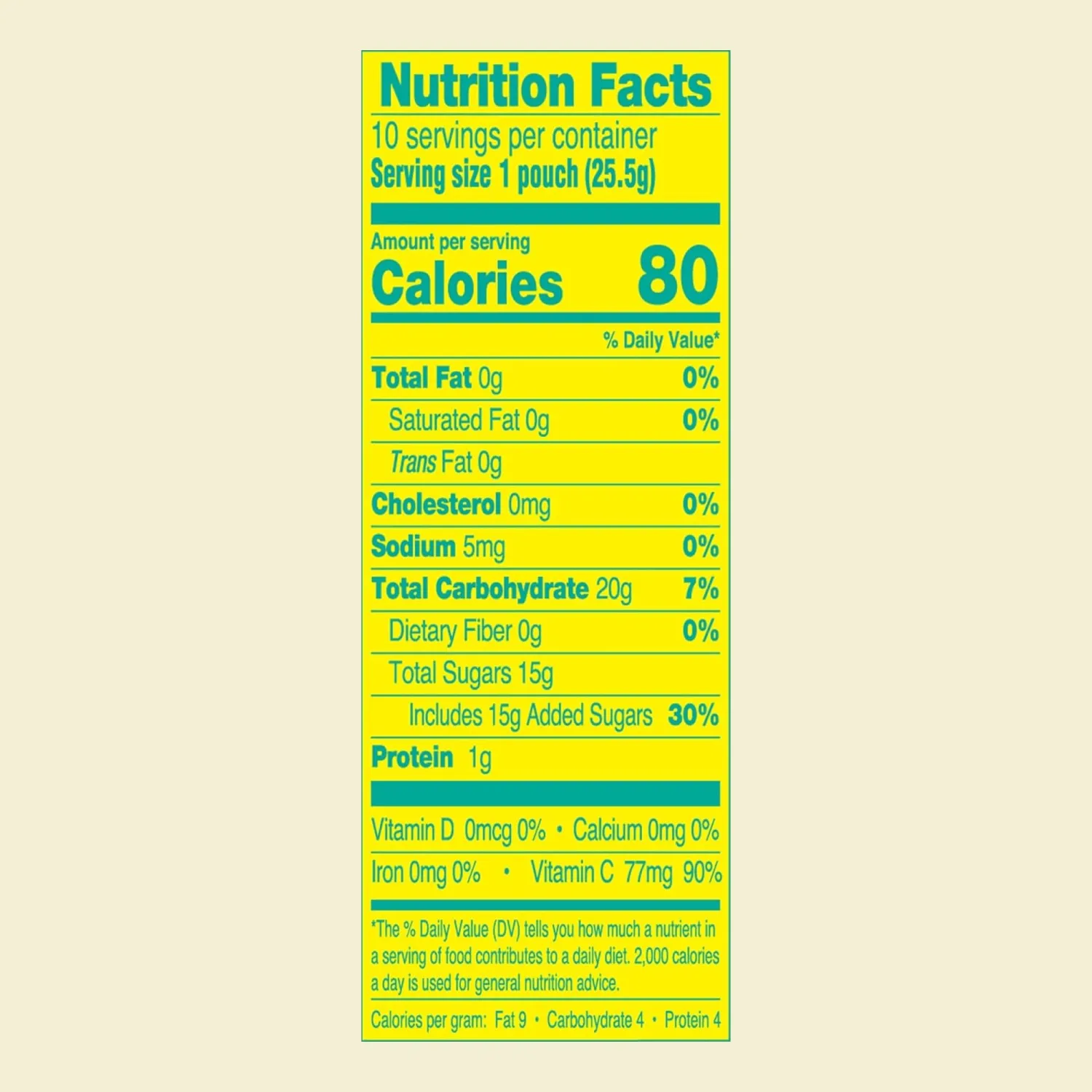 AriZona Lemonade Fruit Snacks, Sour Lemonade - 0.9 oz, 10 count Box (Pack of 2)