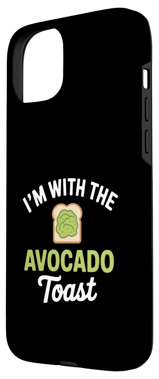 Fun Avocado Toast Guacamole Tee - I'm with The Avocado Toast Case for iPhone 15 Plus