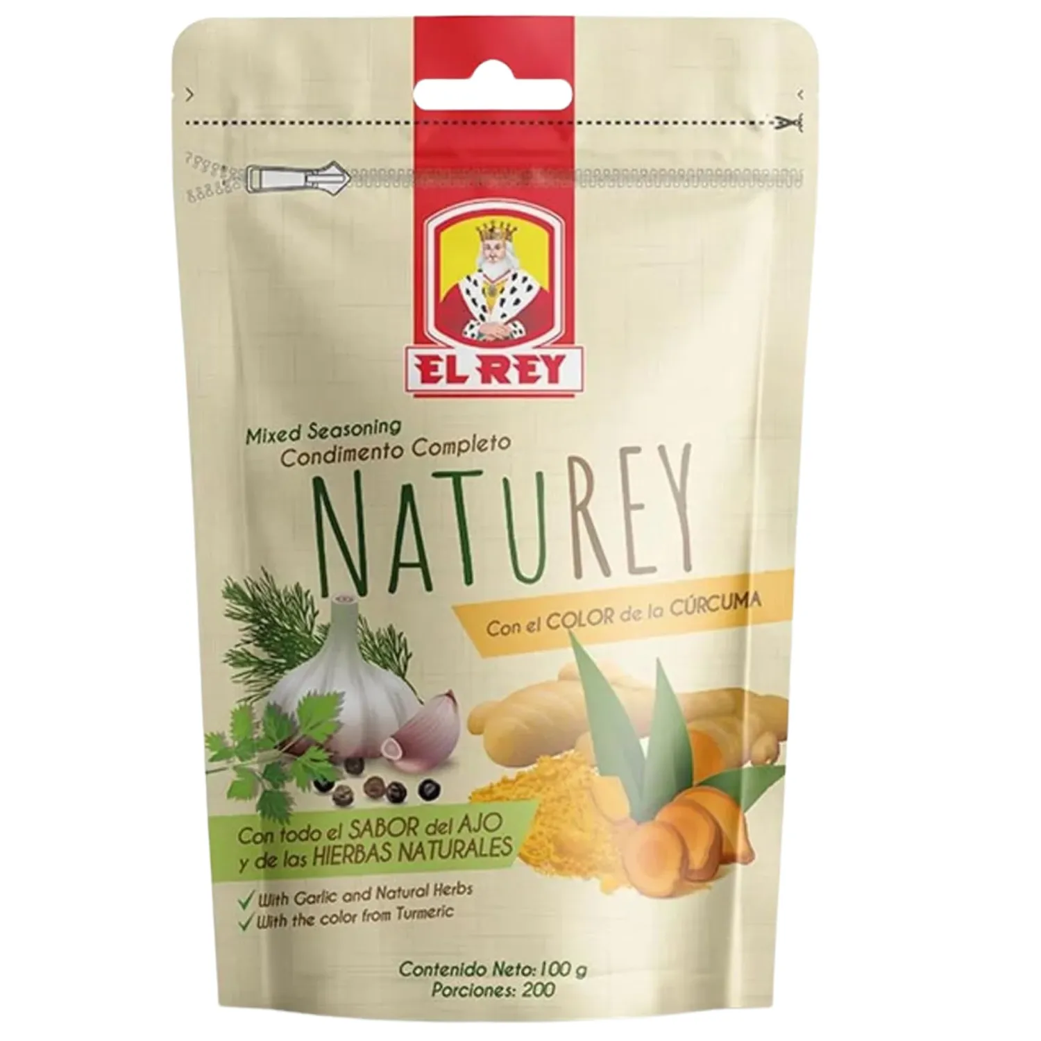 Complete Seasoning Naturey El Rey 1.9oz - x55g - Importado de Colombia - Mixed Seasoning