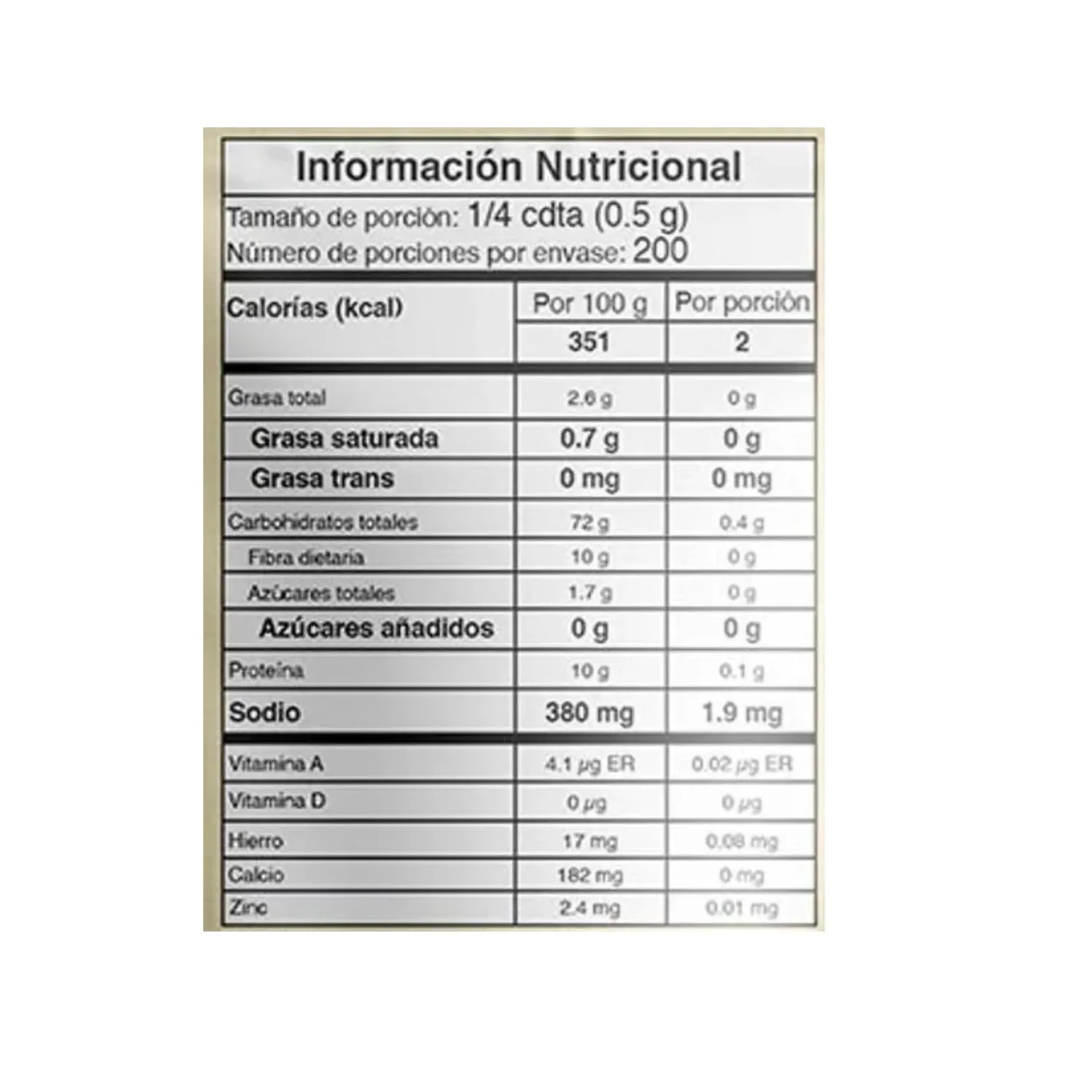 Complete Seasoning Naturey El Rey 1.9oz - x55g - Importado de Colombia - Mixed Seasoning
