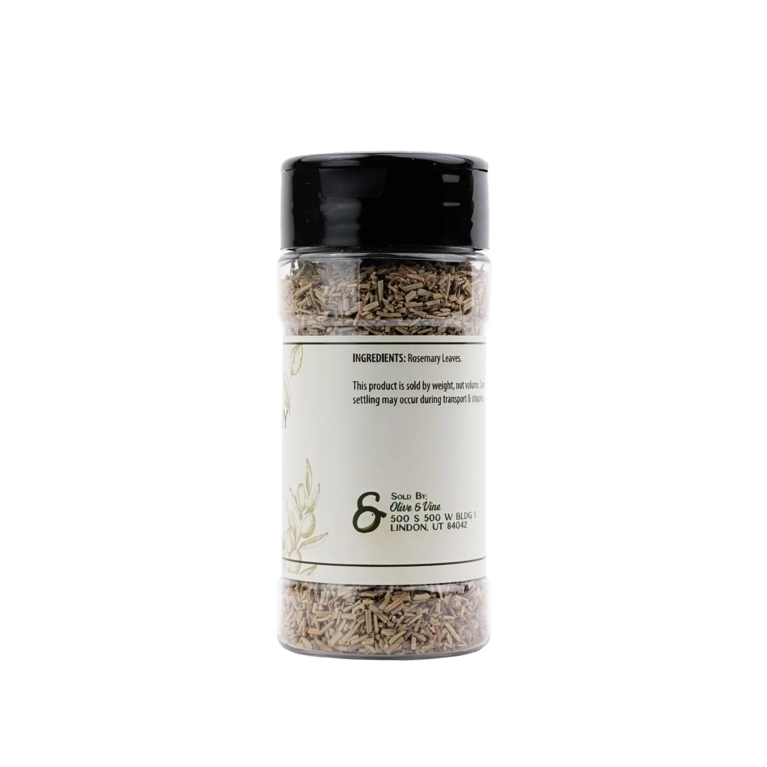 Olive & Vine Rosemary Leaves, Earthy & Aromatic, Seasoning for Roasted Meats, Soups, and Breads, Rich Tradition, Authentic Taste, For Global Recipes (1.12 Ounce)