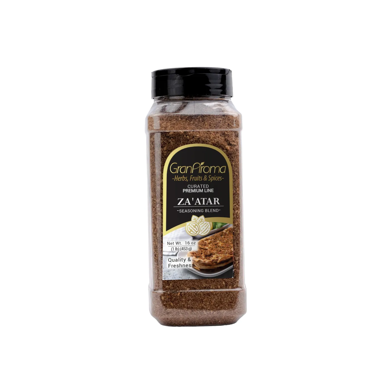GranAroma Za'atar Seasoning, Middle Eastern Cuisine, Flavorful Spice Blend (1 Pound)