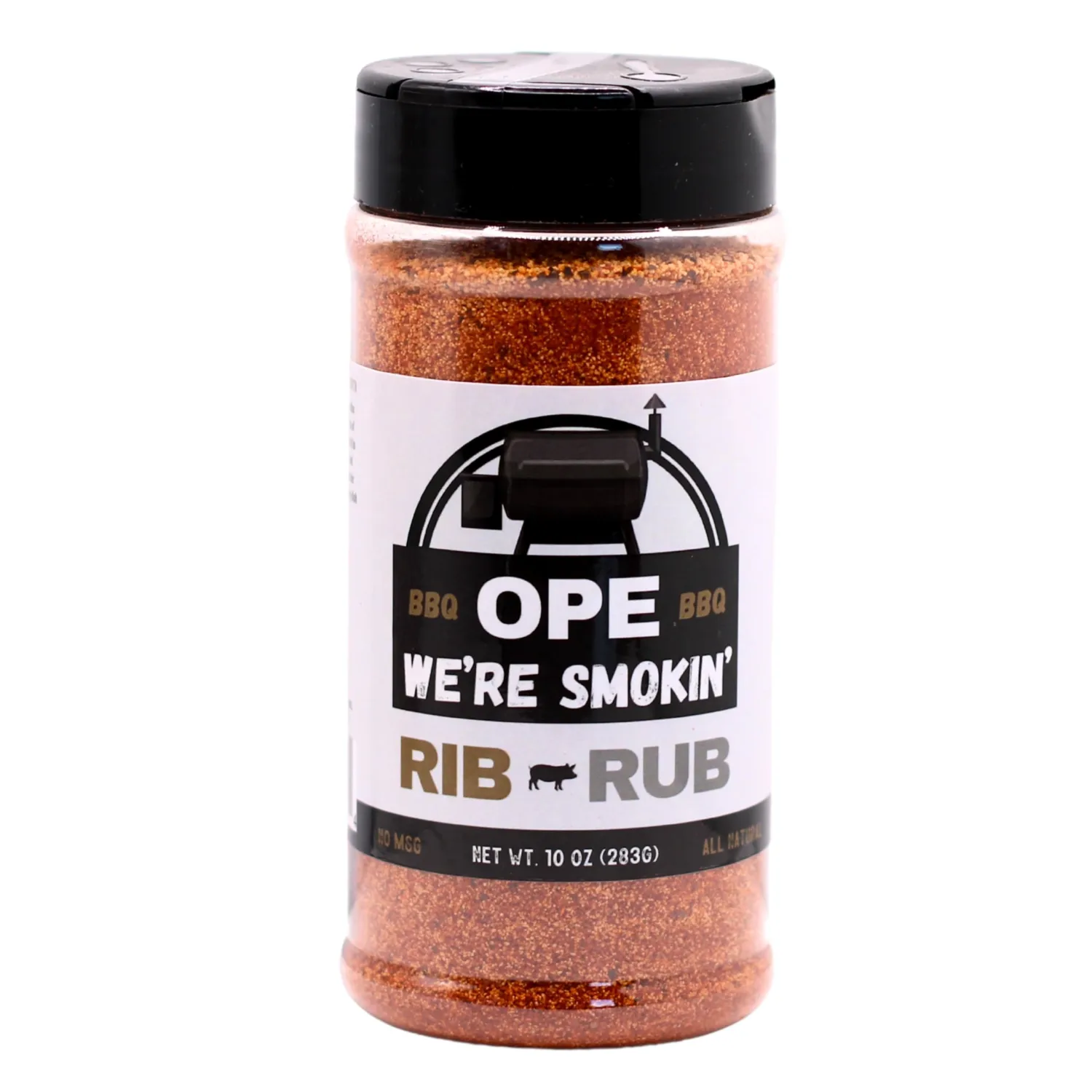 BBQ Rib Rub Seasoning (10 oz) – All Natural Pork Rub for Ribs, Pulled Pork & Chops – No MSG, Gluten Free – Bold Smoky BBQ Flavor – Ope We’re Smokin’