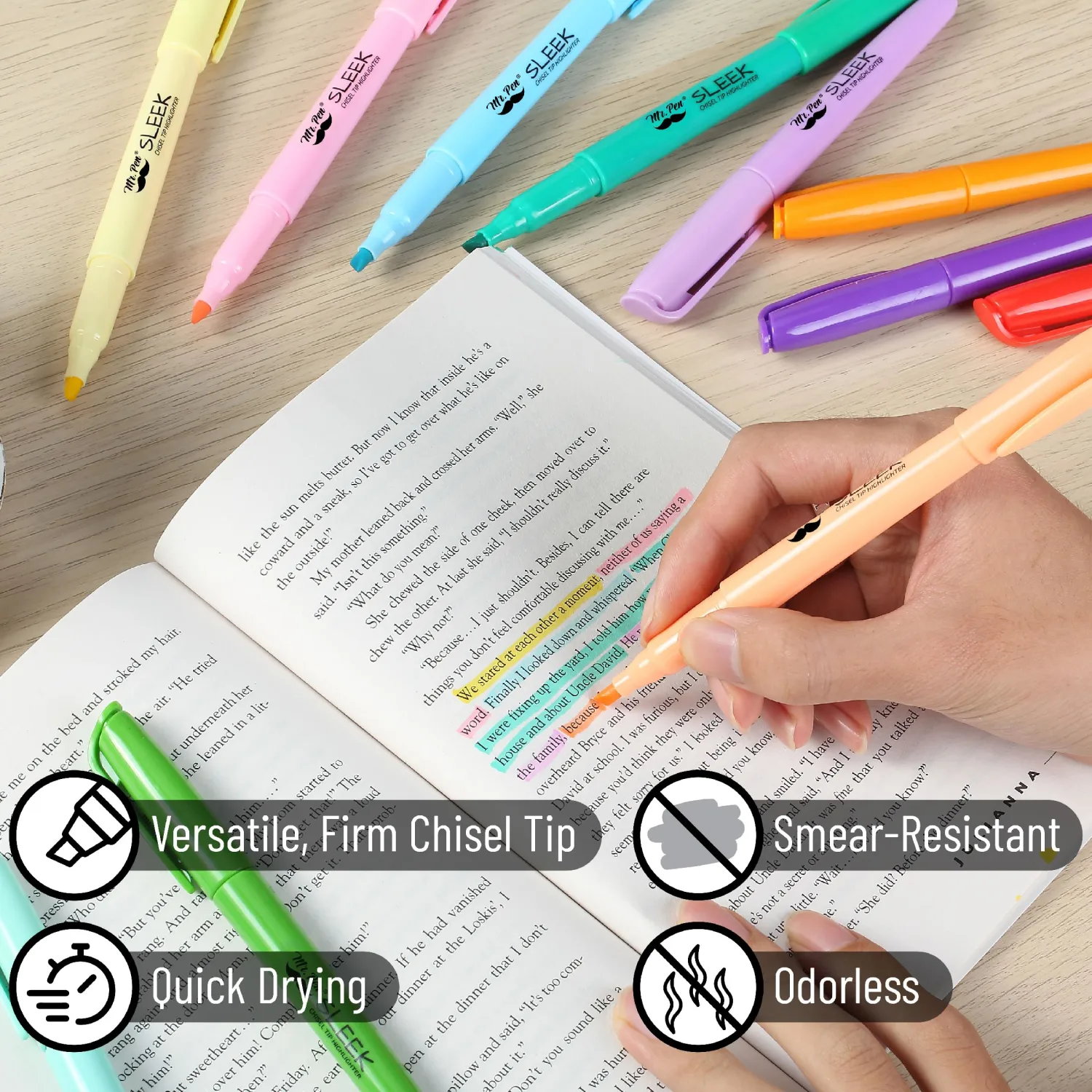 Mr. Pen- Highlighters, 36 Pack, Assorted Colors, Chisel Tip, Quick-Dry | Smear-Resistant, Odorless Highlighters for School, Office & Journaling