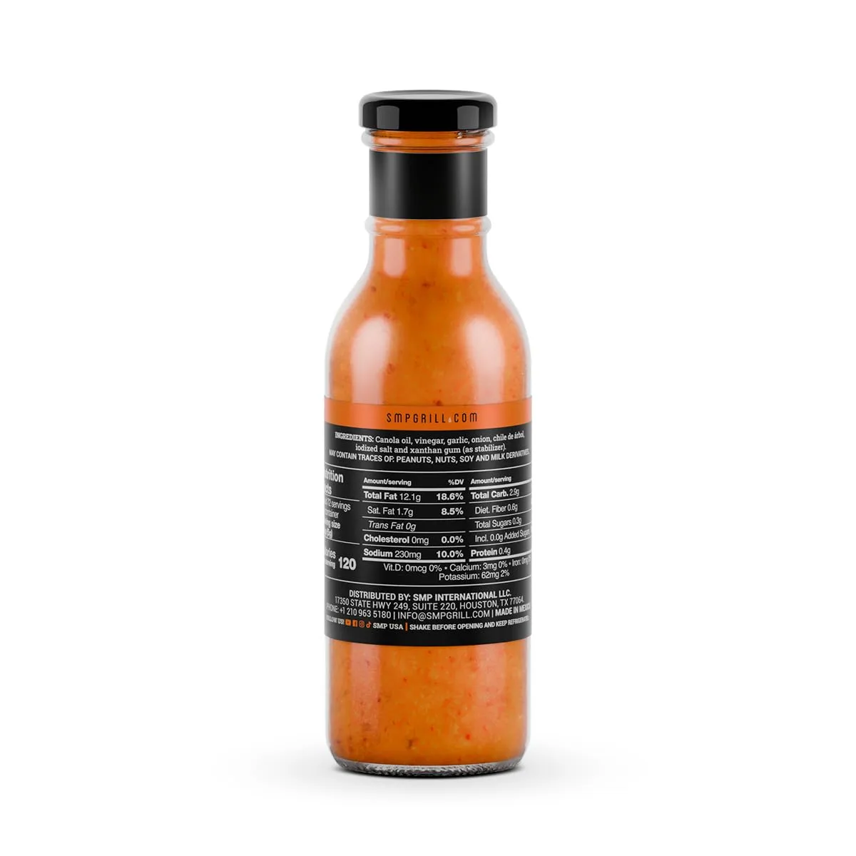 SMP La Salsa de Ajo – Bold, Spicy Garlic Sauce, Creamy Heat for Beef, Pork, Tacos, Burgers & More– 12 oz