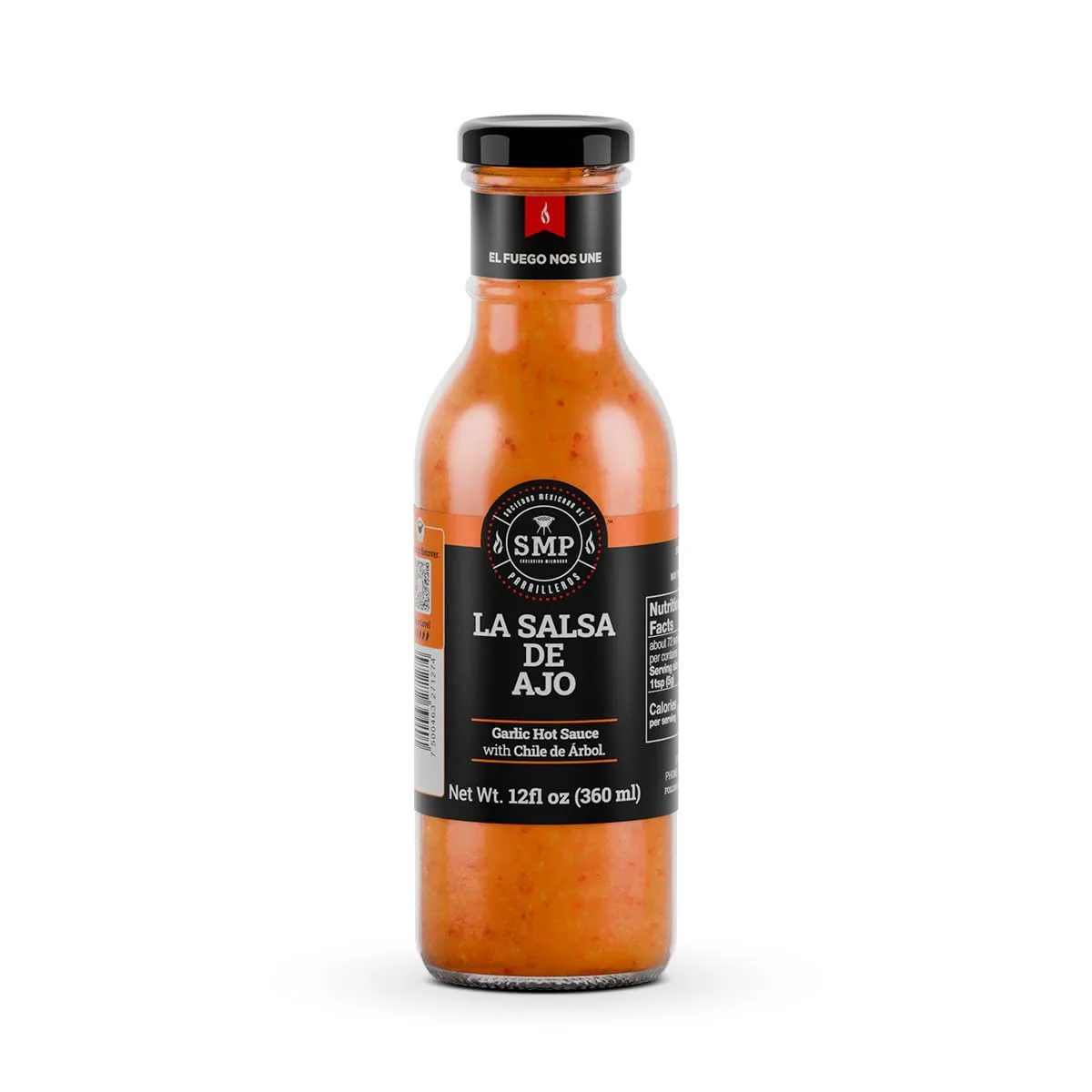 SMP La Salsa de Ajo – Bold, Spicy Garlic Sauce, Creamy Heat for Beef, Pork, Tacos, Burgers & More– 12 oz