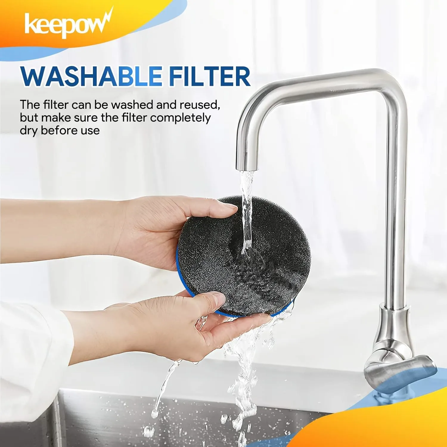 KEEPOW Vacuum Filter Compatible with Bissell Cleanview & PowerGlide Pet | Compare to Part #12141, 4 Pack (No Fragrance)