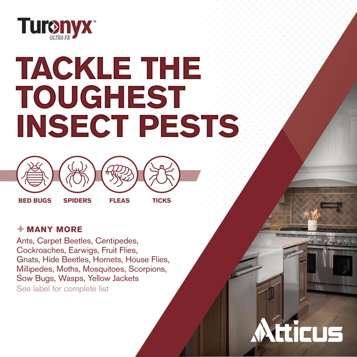 Atticus Turonyx Ultra FX Insecticide (8 mL) – Compare to Leading Brand – Pest Control for Indoor and Outdoor Use – Ants, Beetles, Roaches, Spiders, Fleas, Flies, Ticks