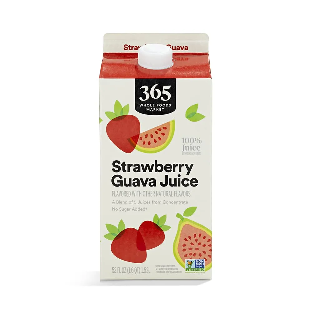 365 By Whole Foods Market, Strawberry Guava Juice, 52 Fl Oz